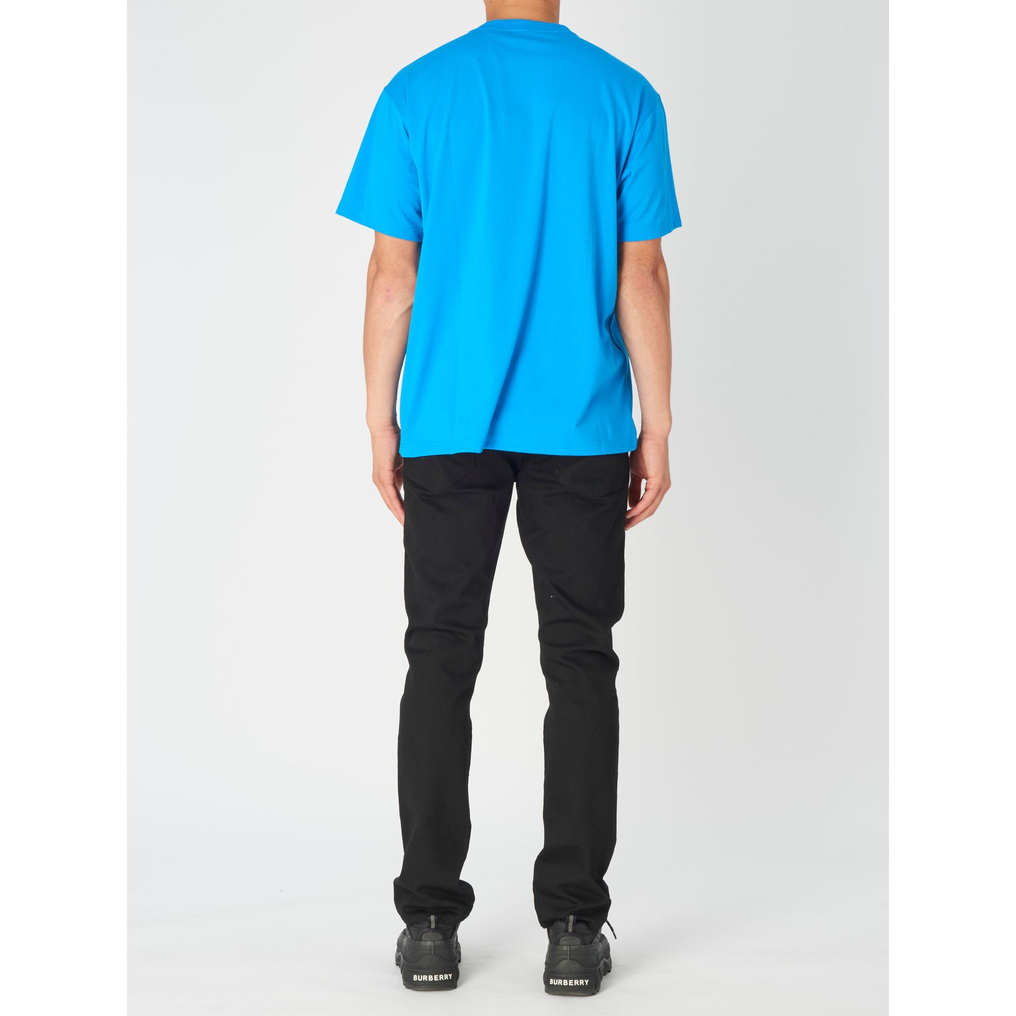 로고 프린트 코튼 저지 티셔츠