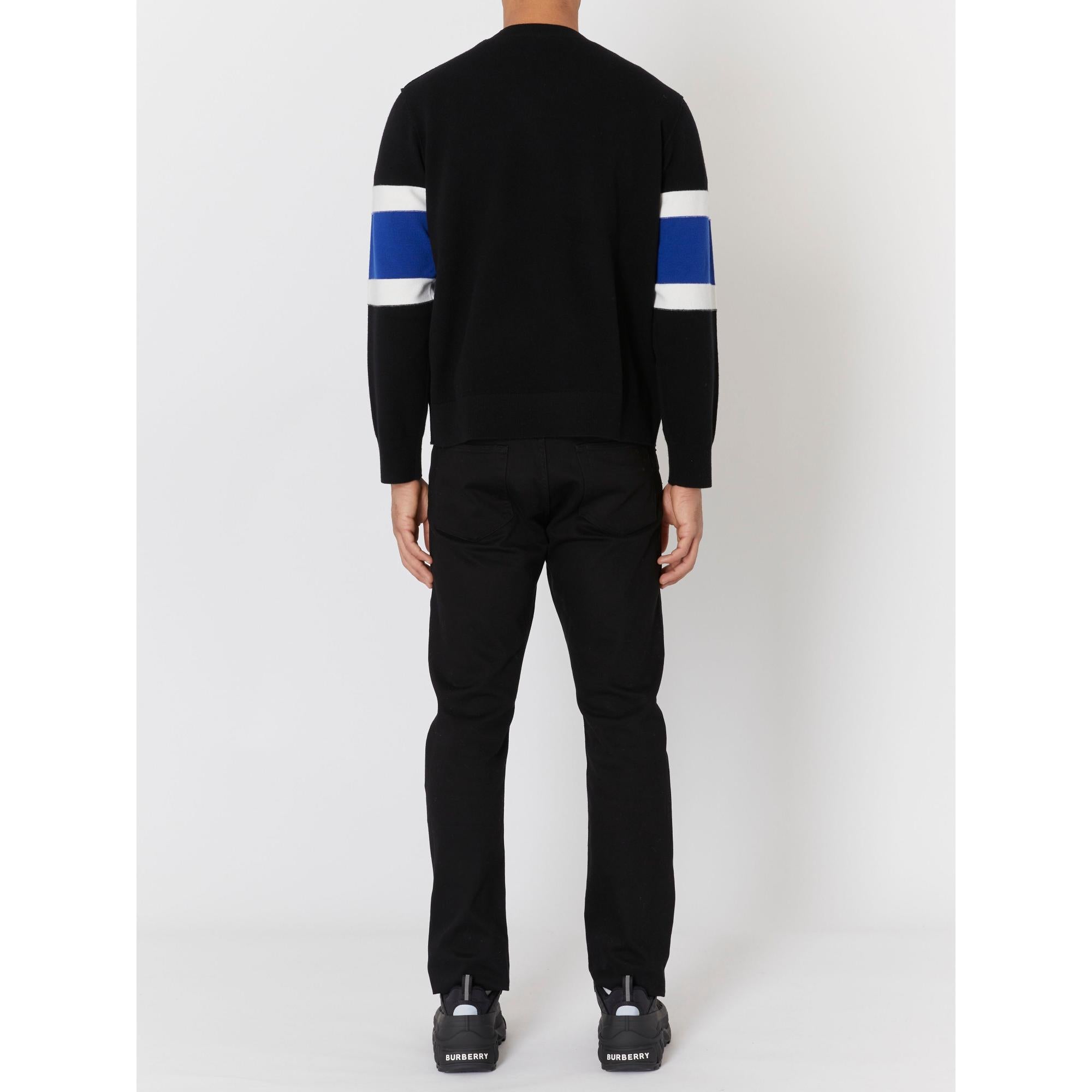 로고 그래픽 아플리케 울 캐시미어 스웨터