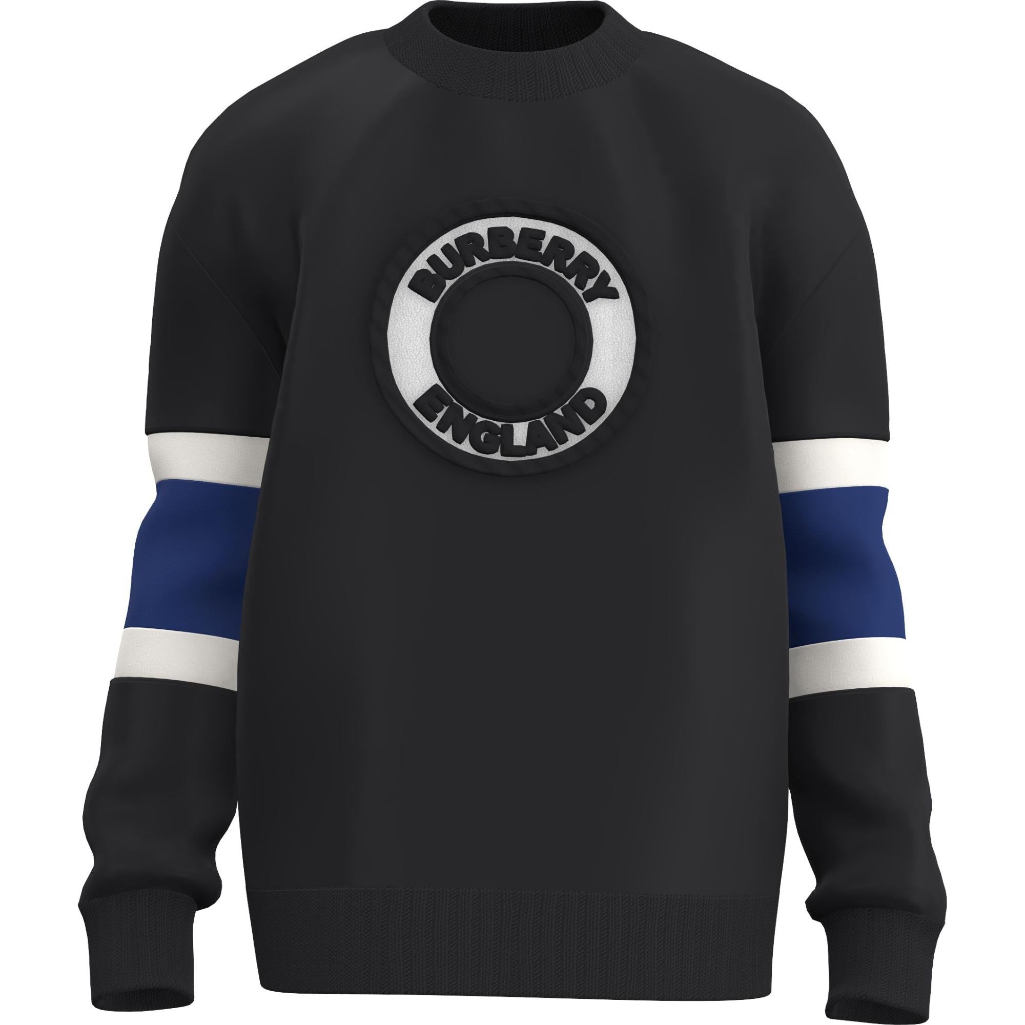 로고 그래픽 아플리케 울 캐시미어 스웨터