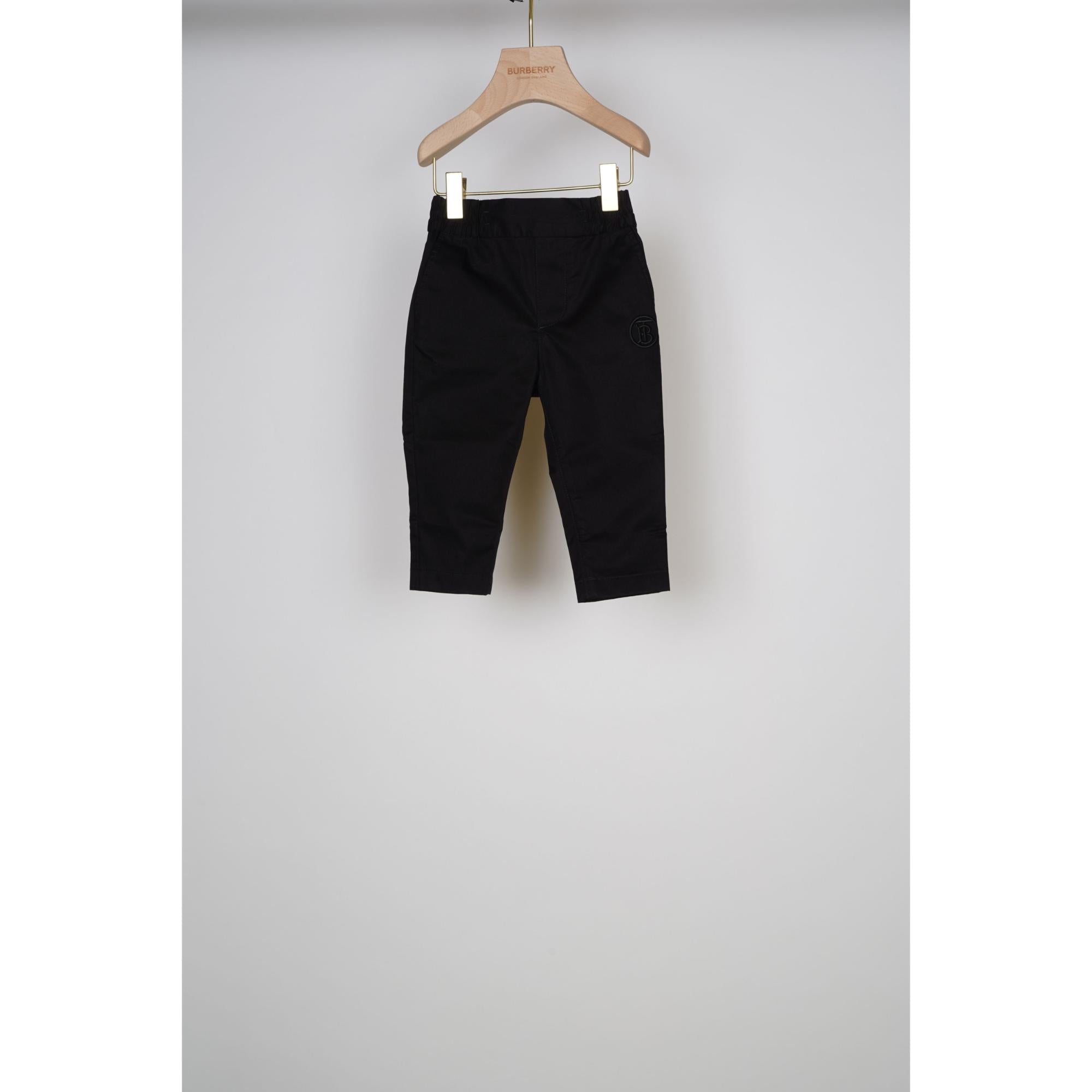 모노그램 모티프 코튼 팬츠