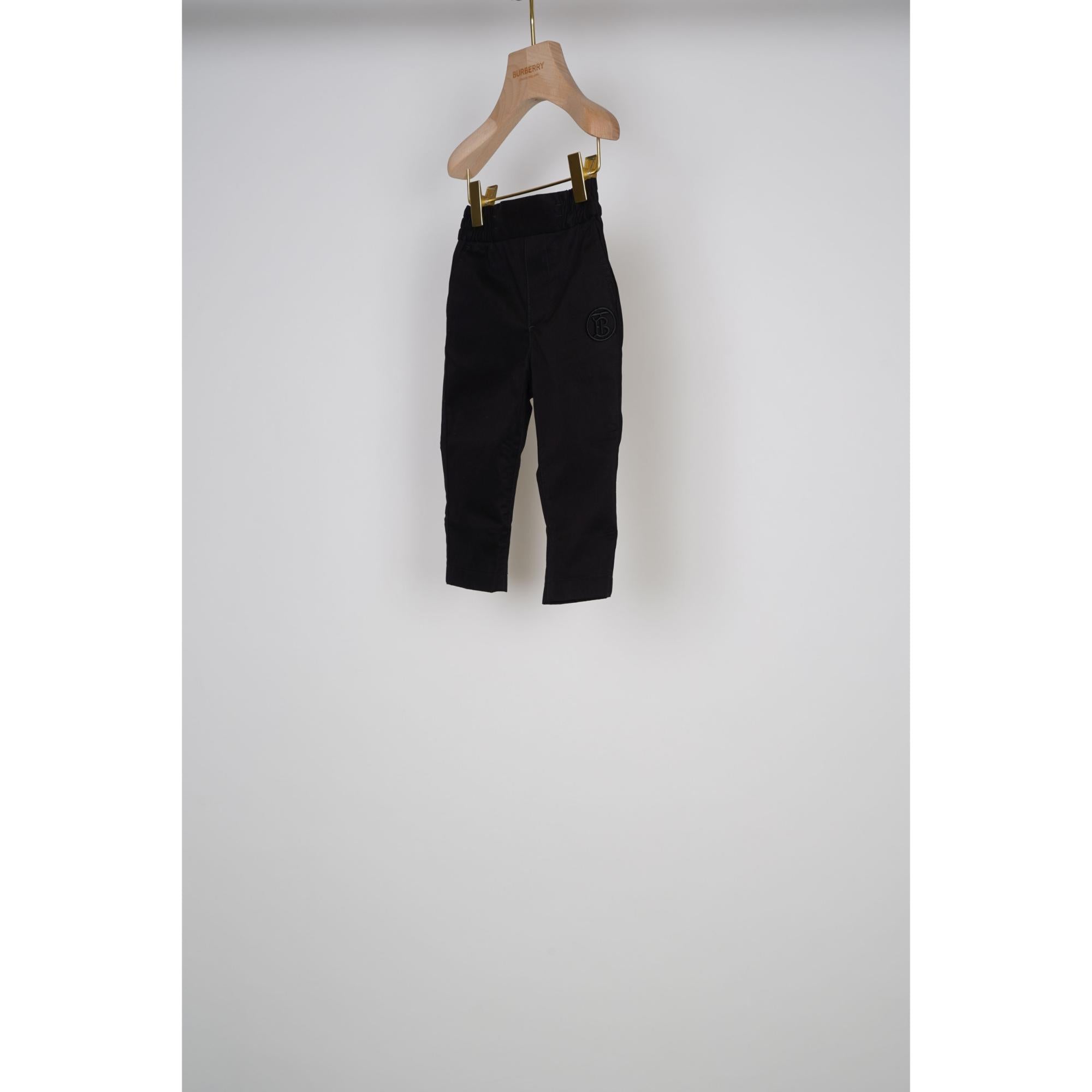 모노그램 모티프 코튼 팬츠