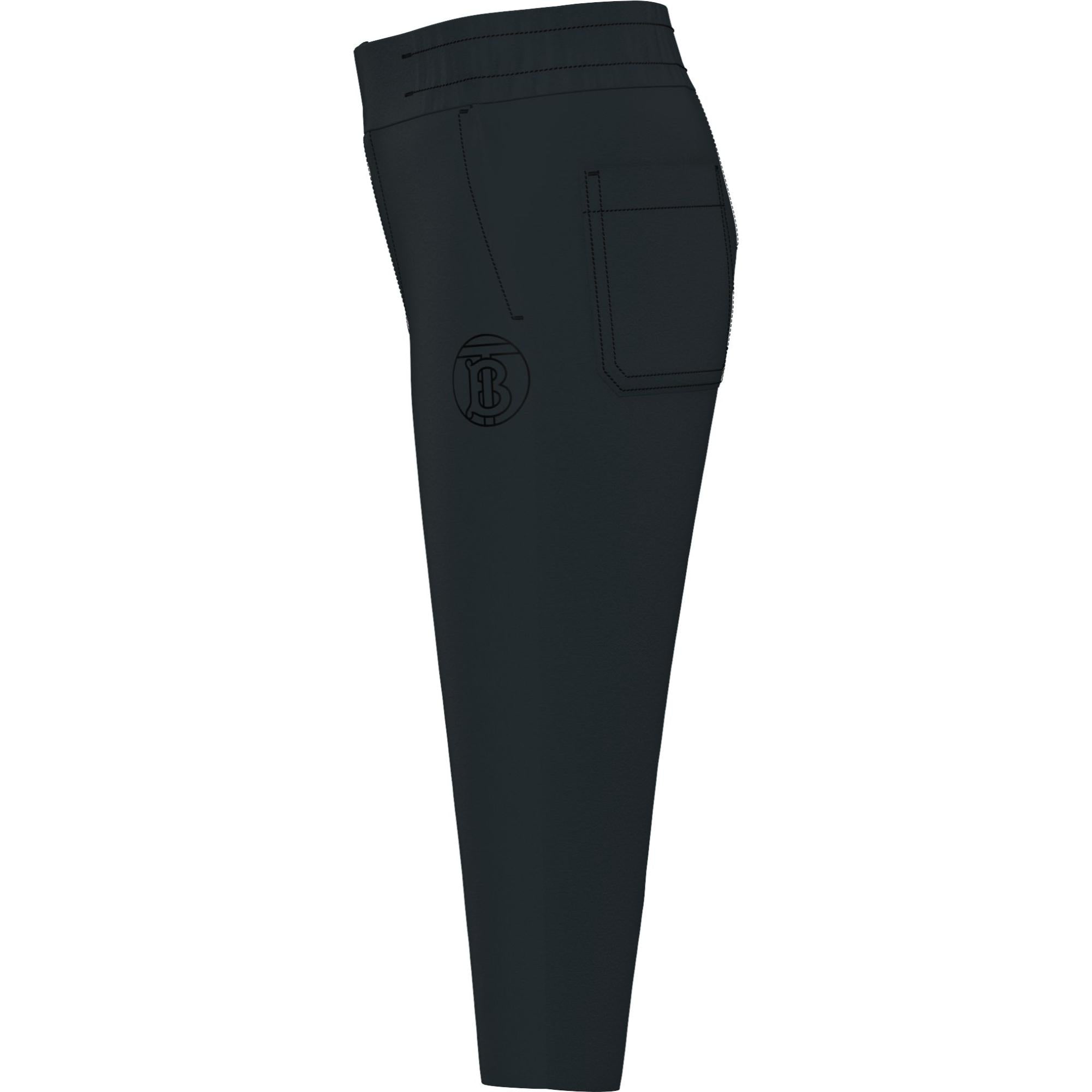 모노그램 모티프 코튼 팬츠