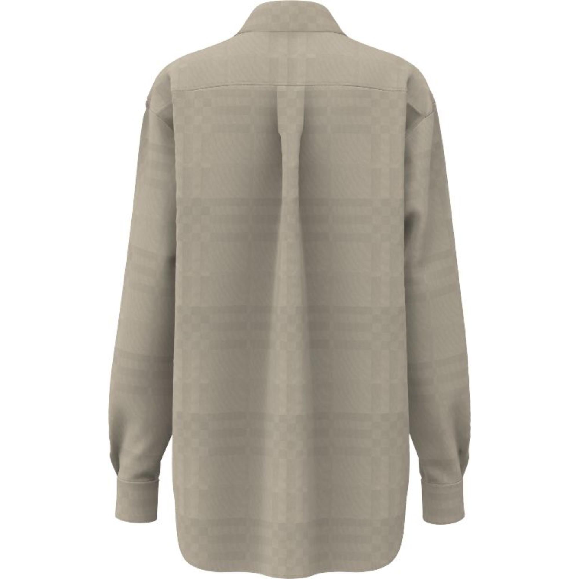 체크 비스코스 오버사이즈 셔츠