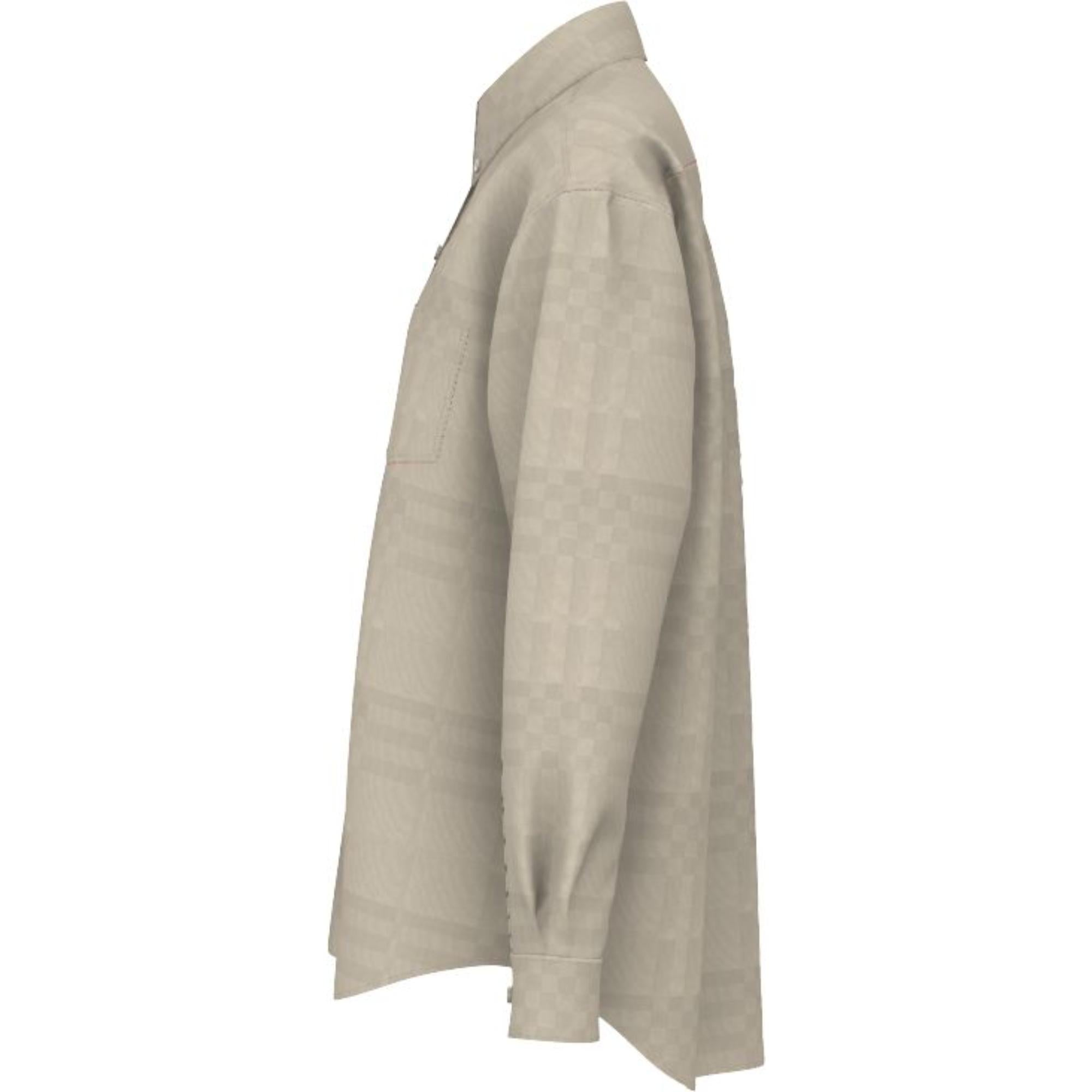 체크 비스코스 오버사이즈 셔츠