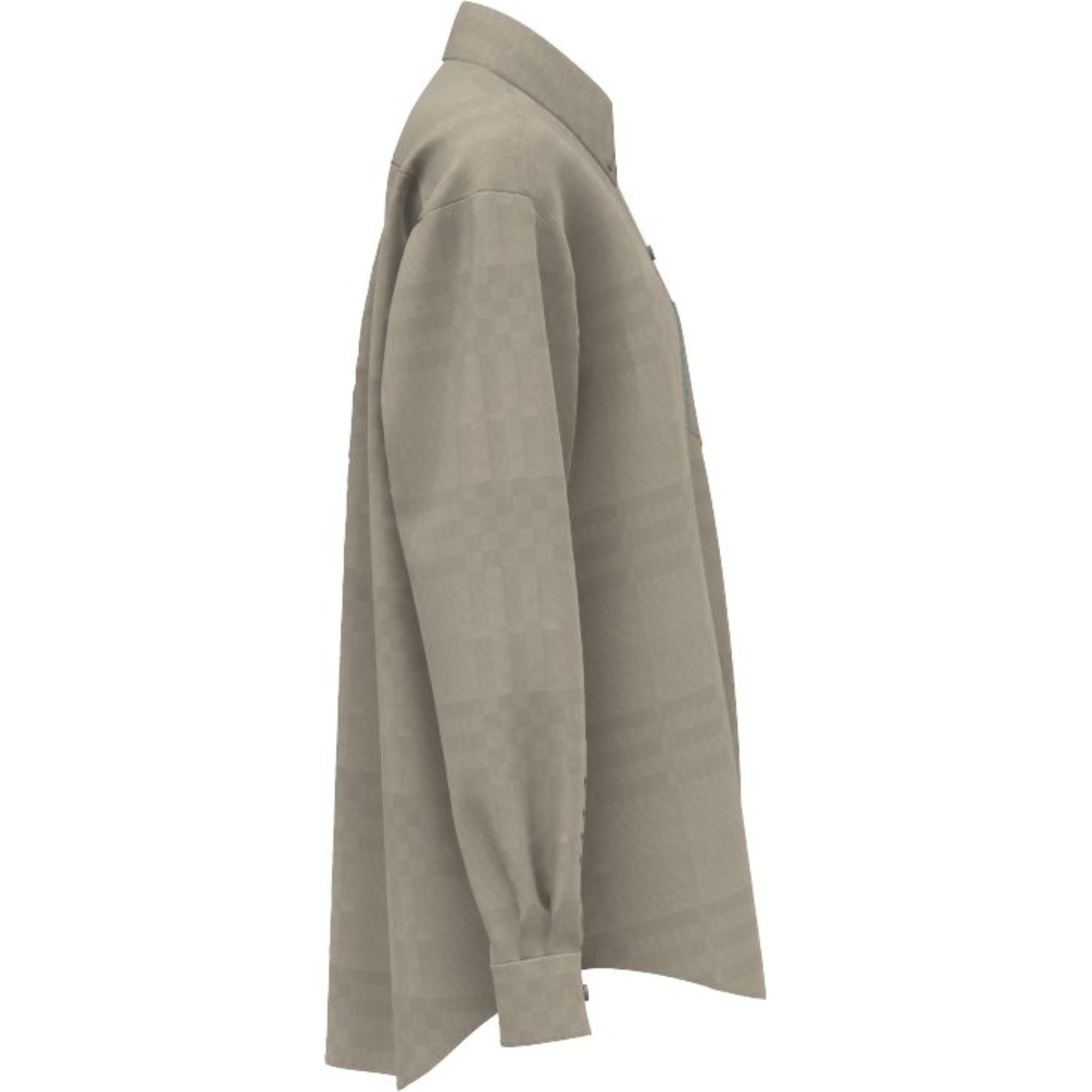 체크 비스코스 오버사이즈 셔츠