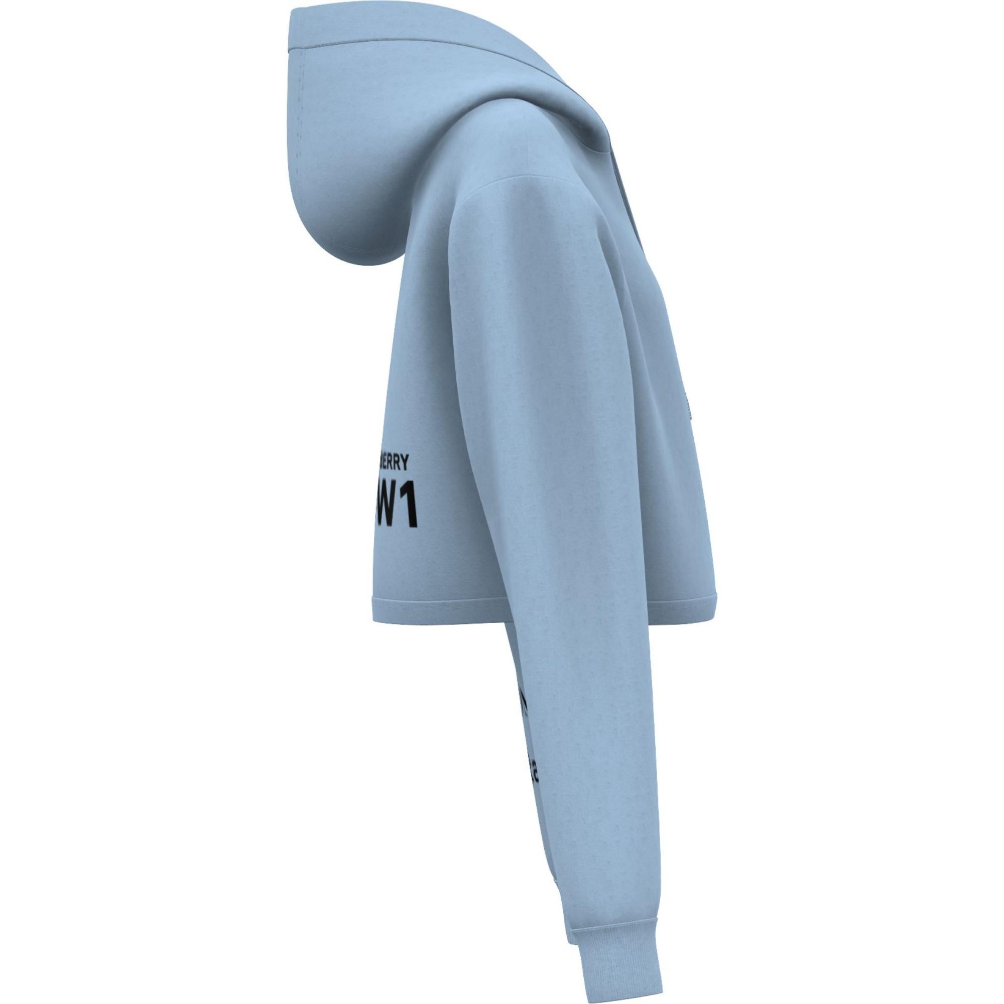 호스페리 프린트 코튼 크롭 후디