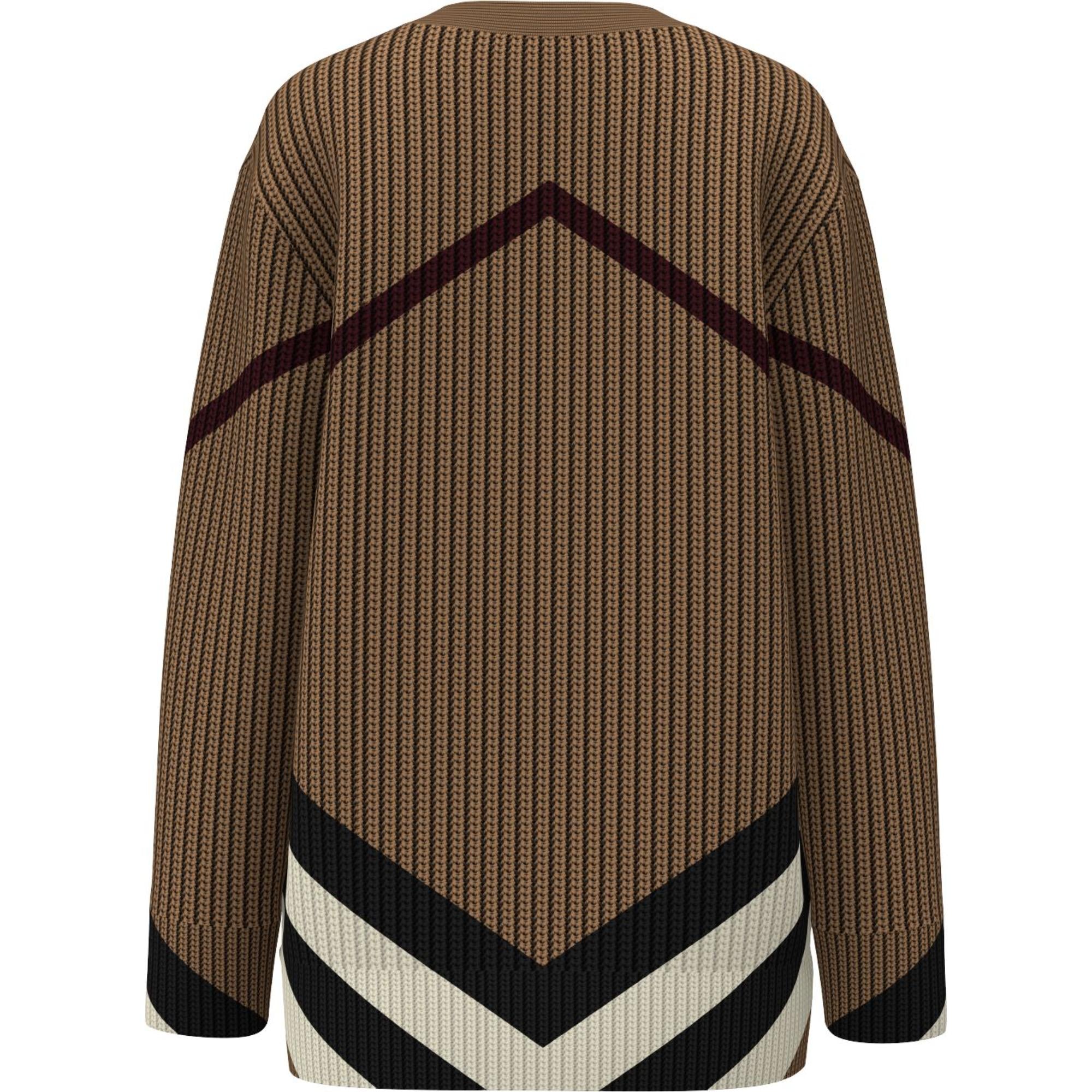 쉐브론 체크 캐시미어 코튼 카디건