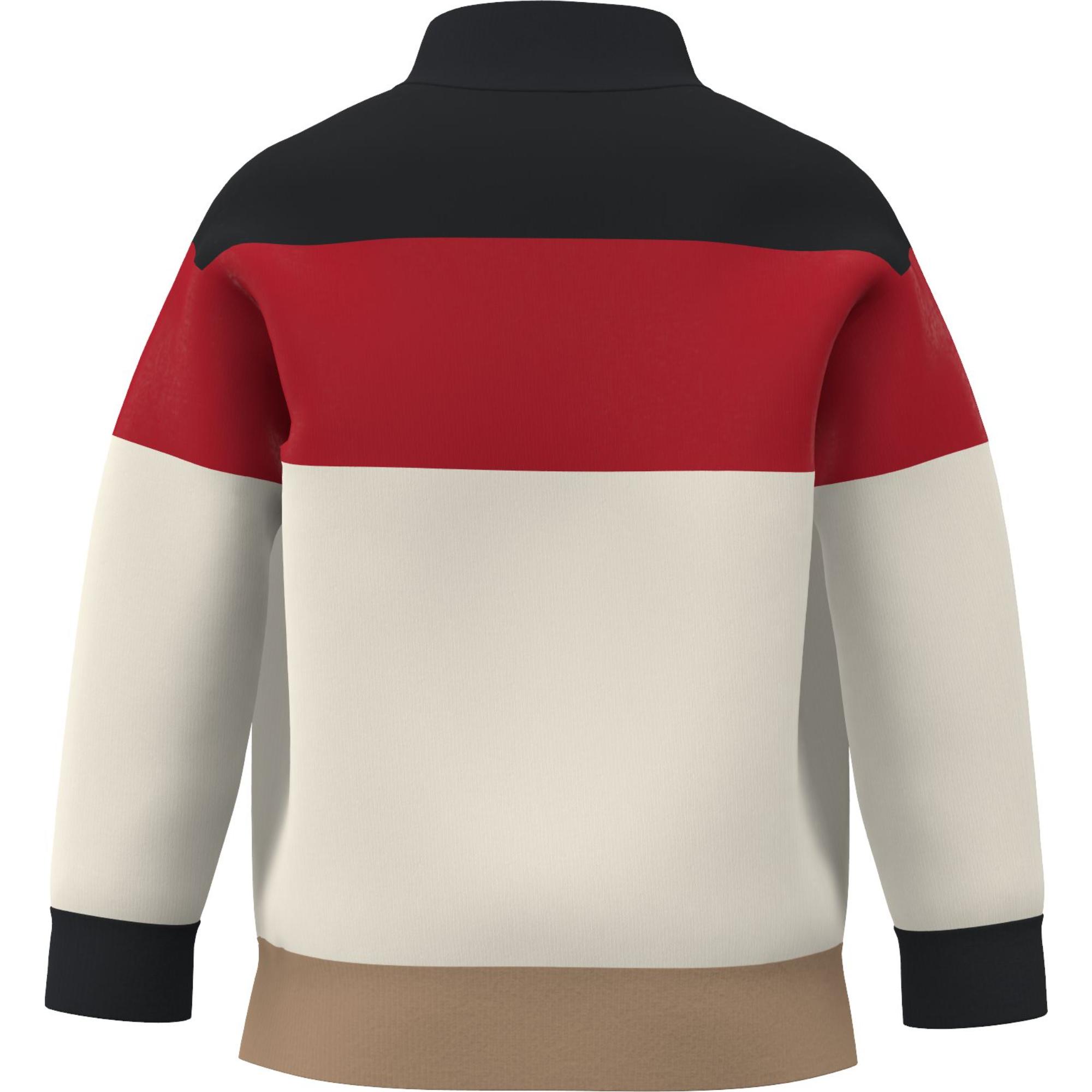 로고 그래픽 아플리케 울 퍼넬넥 재킷