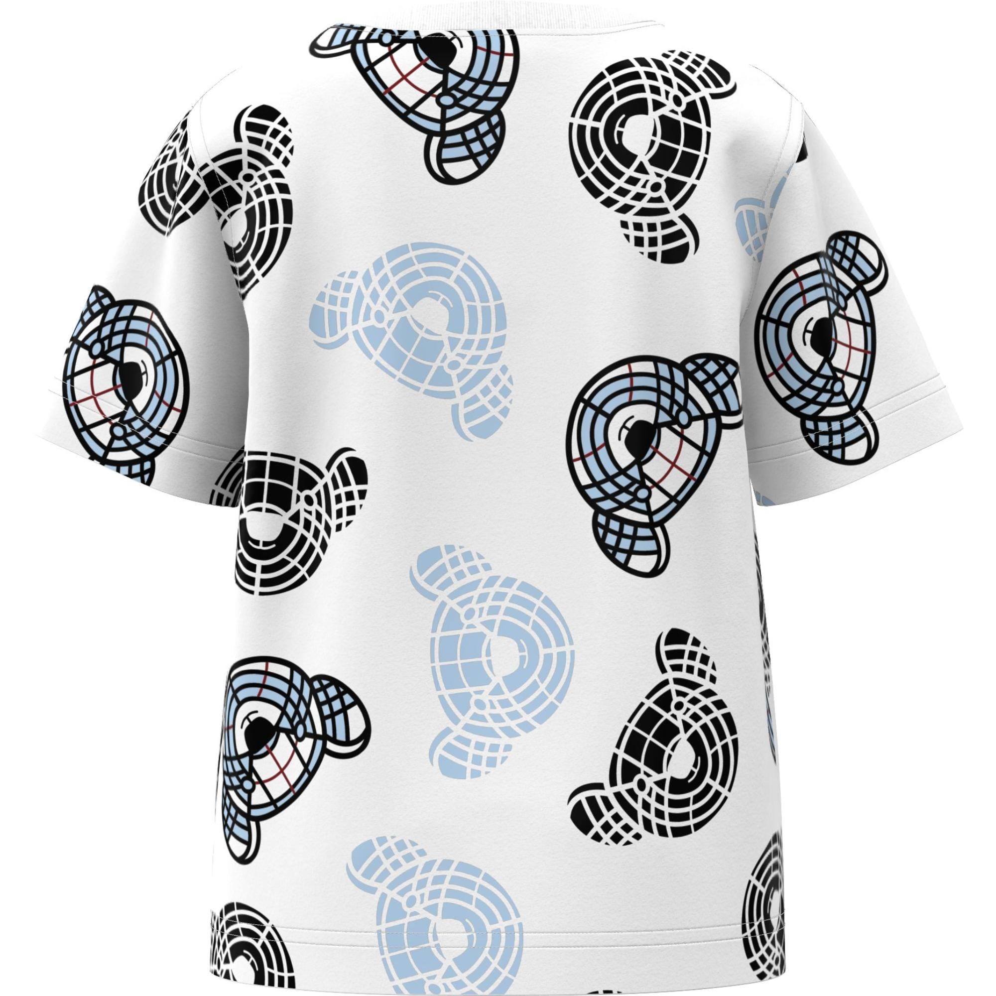 토마스 베어 프린트 코튼 티셔츠