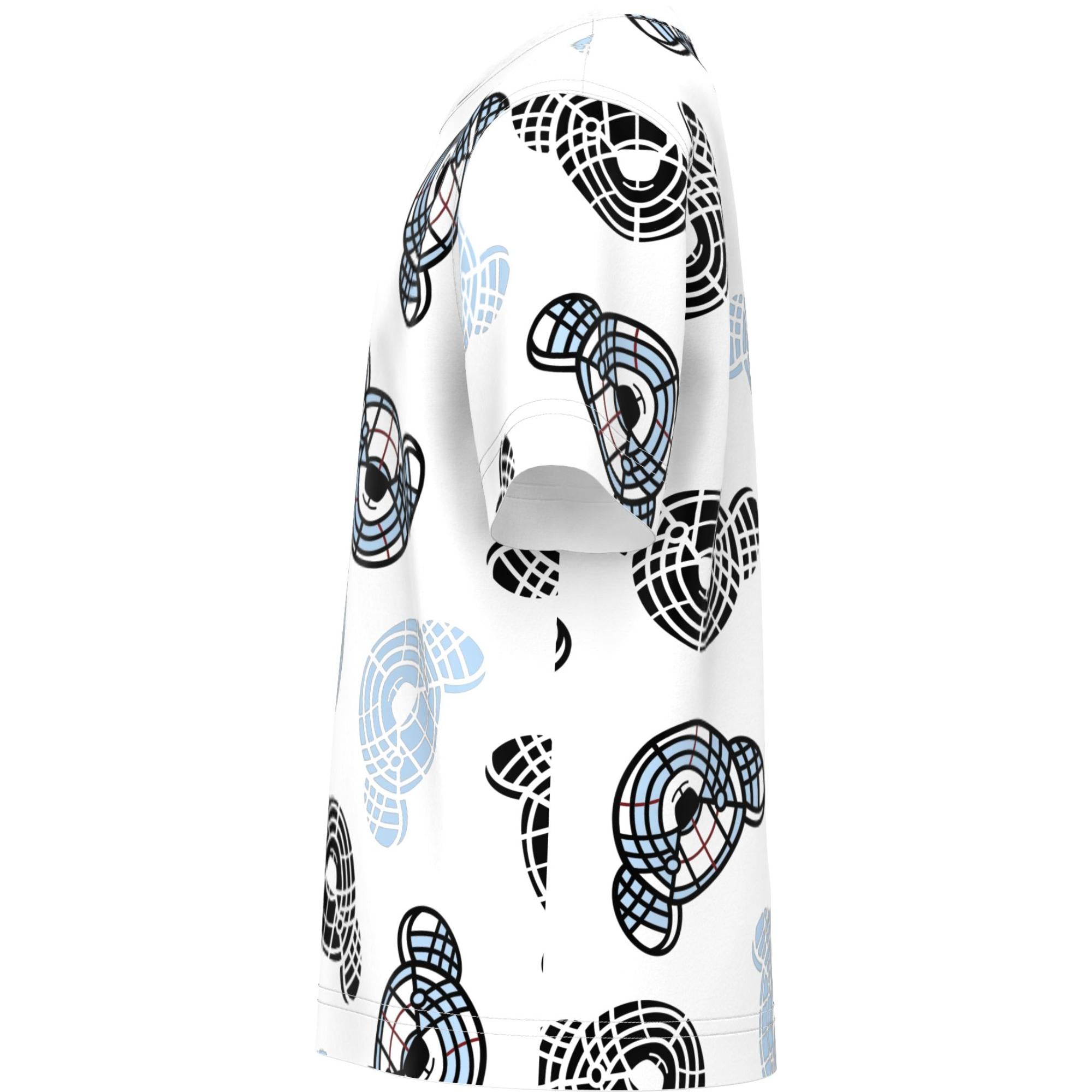 토마스 베어 프린트 코튼 티셔츠