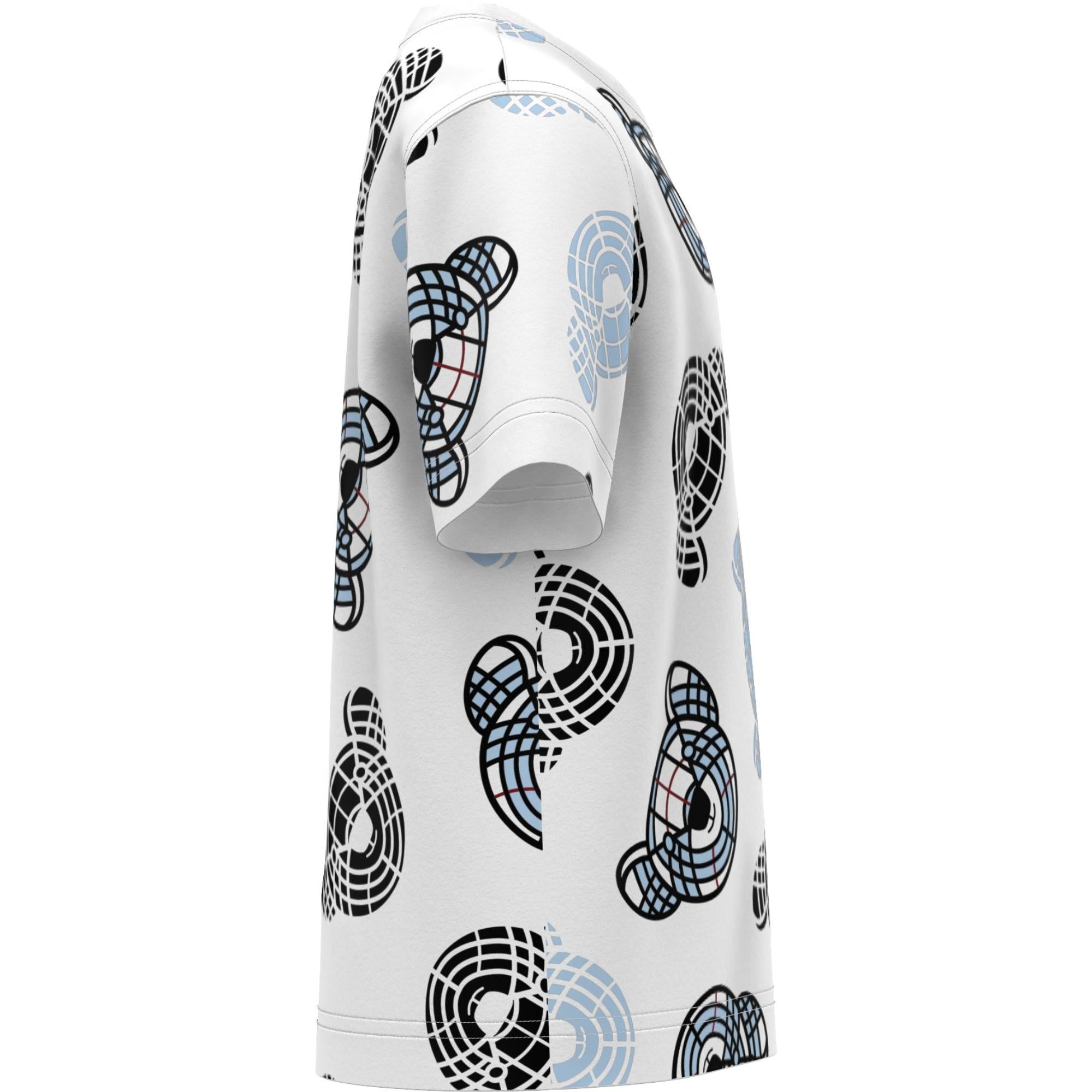 토마스 베어 프린트 코튼 티셔츠