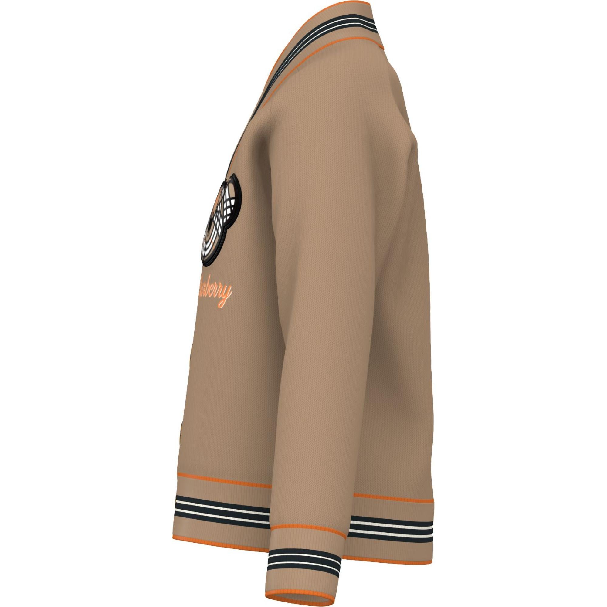 토마스 베어 모티프 코튼 캐시미어 블렌드 카디건