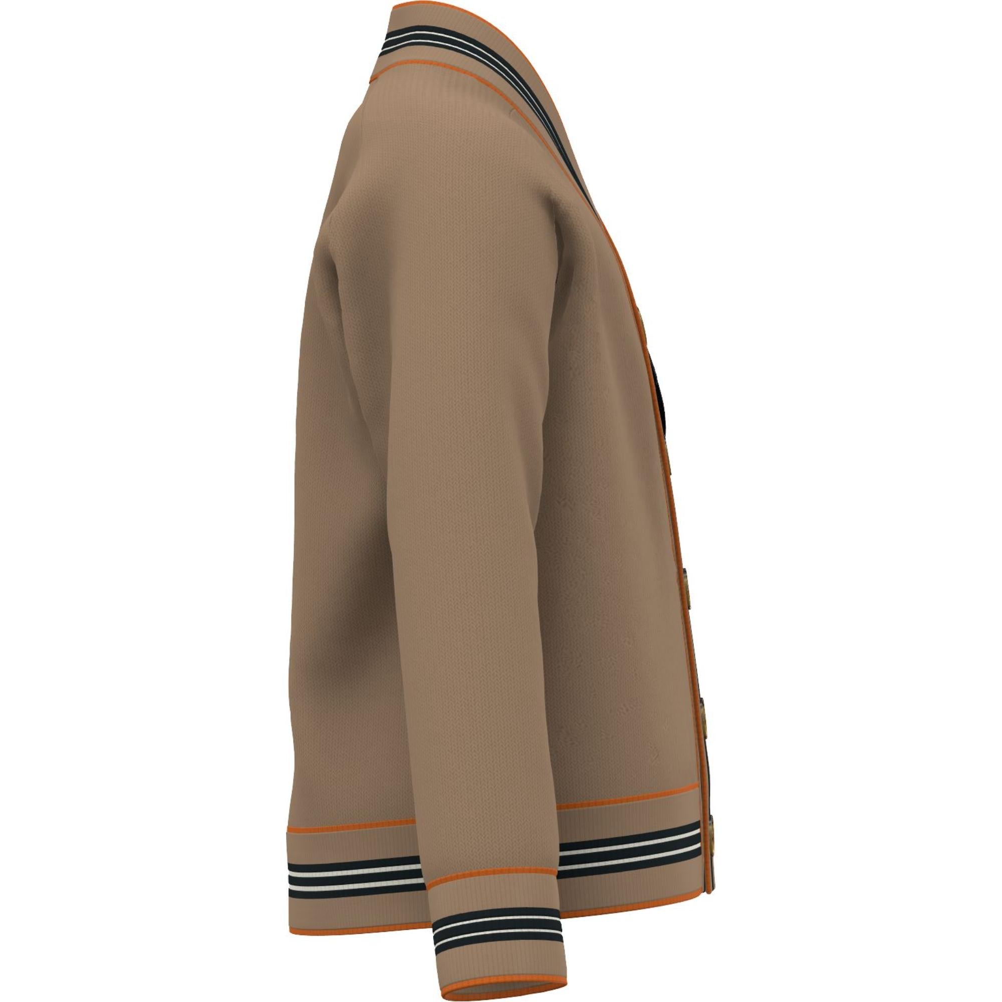 토마스 베어 모티프 코튼 캐시미어 블렌드 카디건