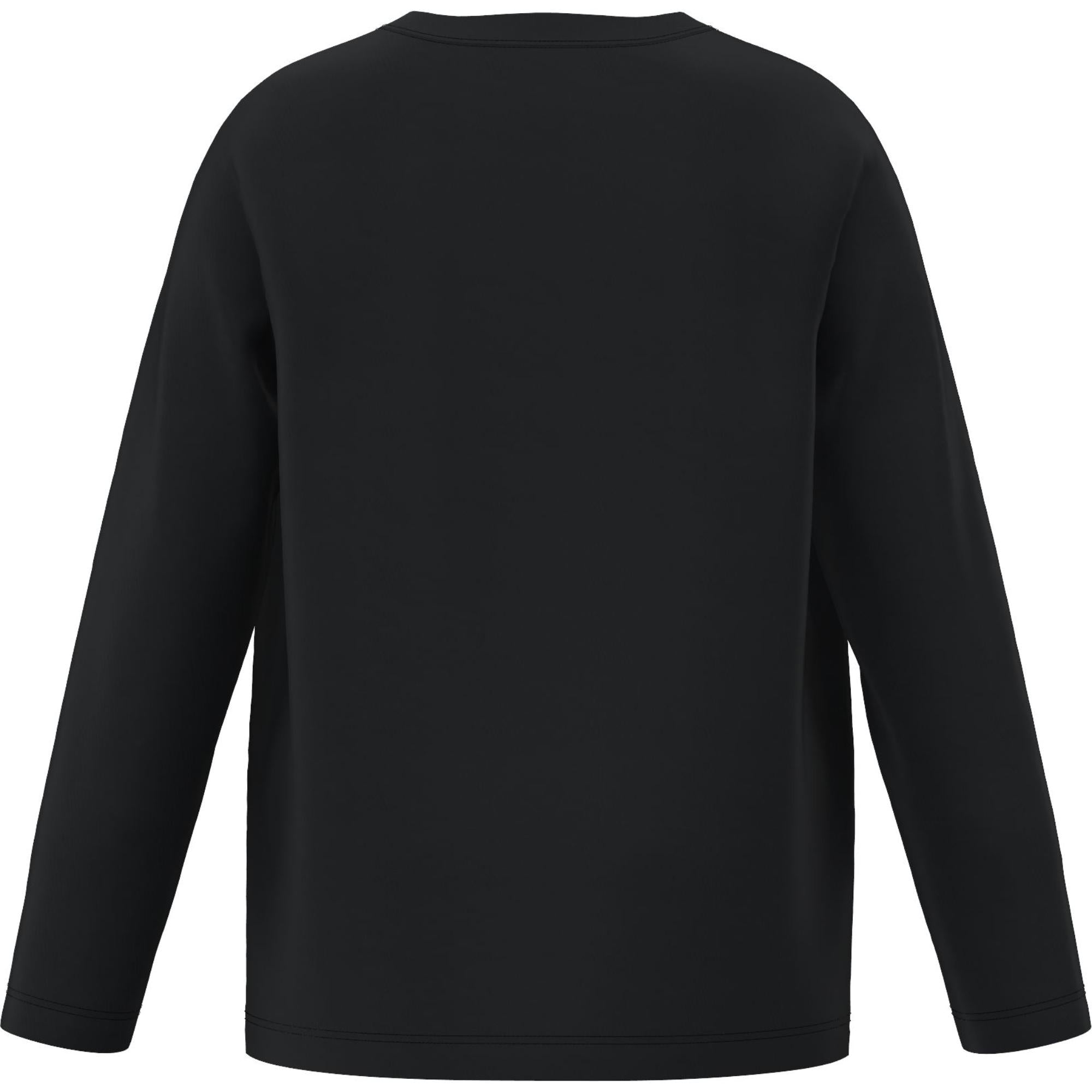 롱 슬리브 로고 스케치 프린트 코튼 톱