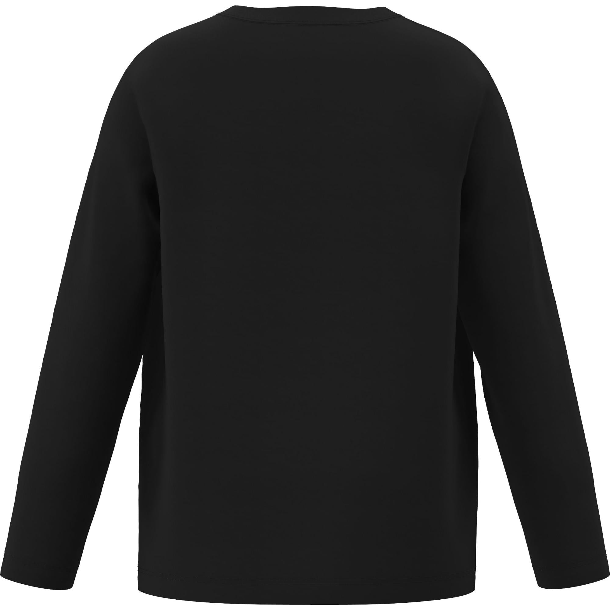 롱 슬리브 몽타주 프린트 코튼 톱