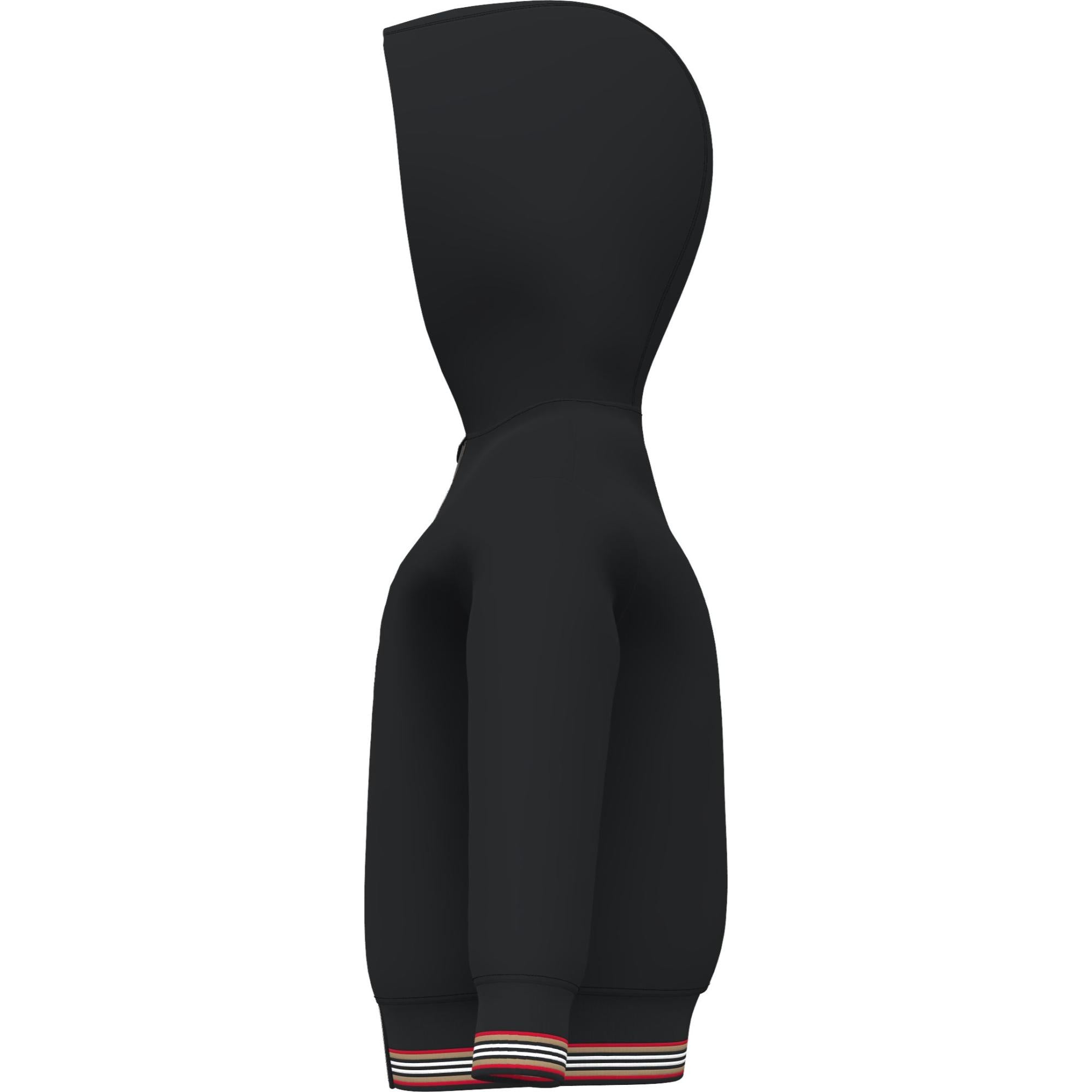 모노그램 모티프 코튼 후드 톱