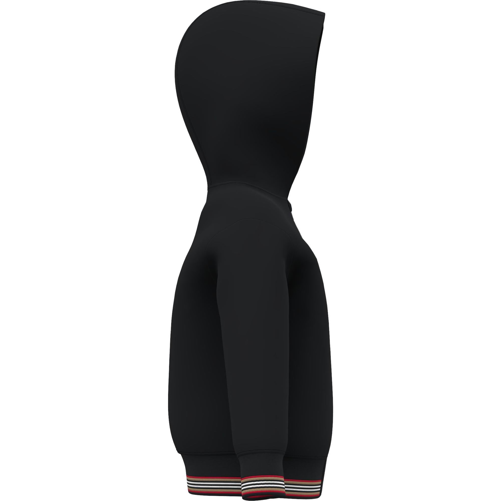 모노그램 모티프 코튼 후드 톱