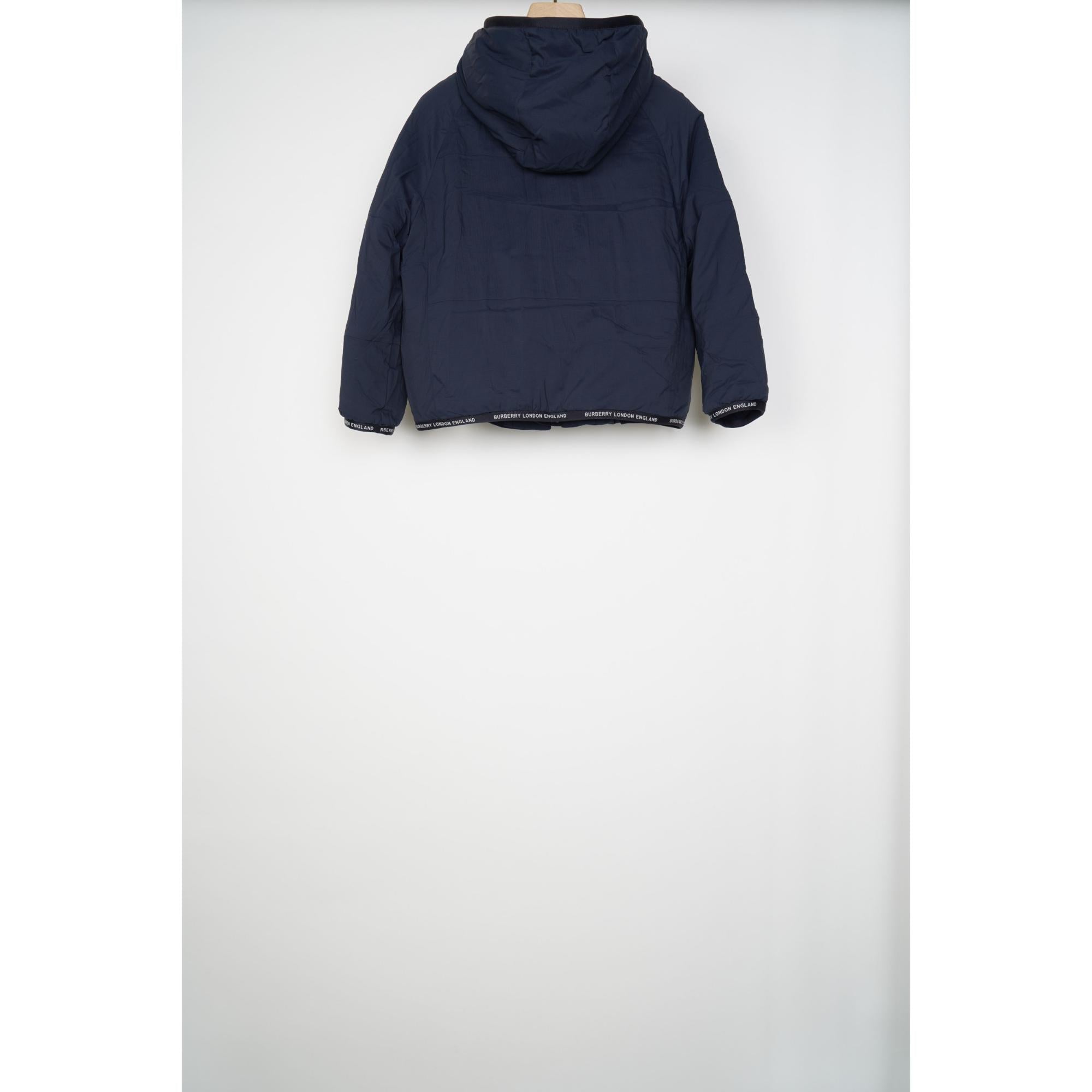 로고 테이프 나일론 후드 재킷