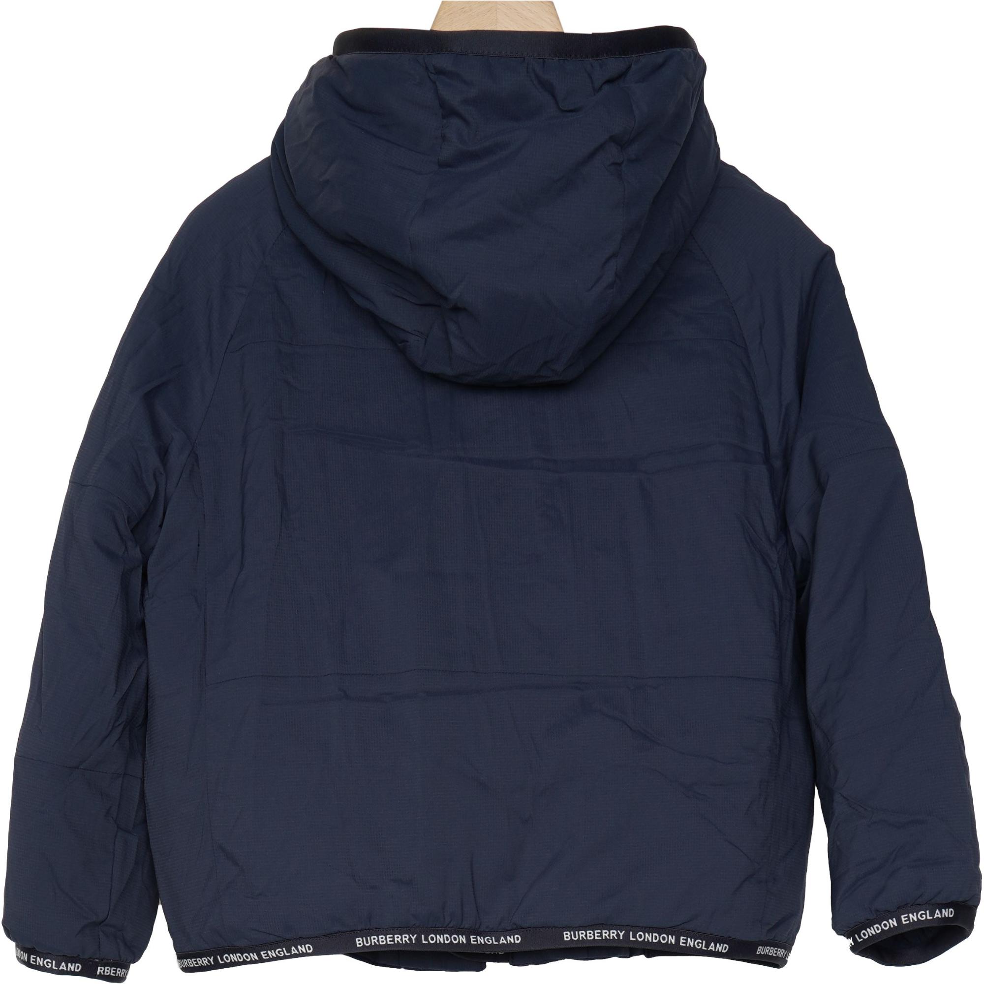 로고 테이프 나일론 후드 재킷