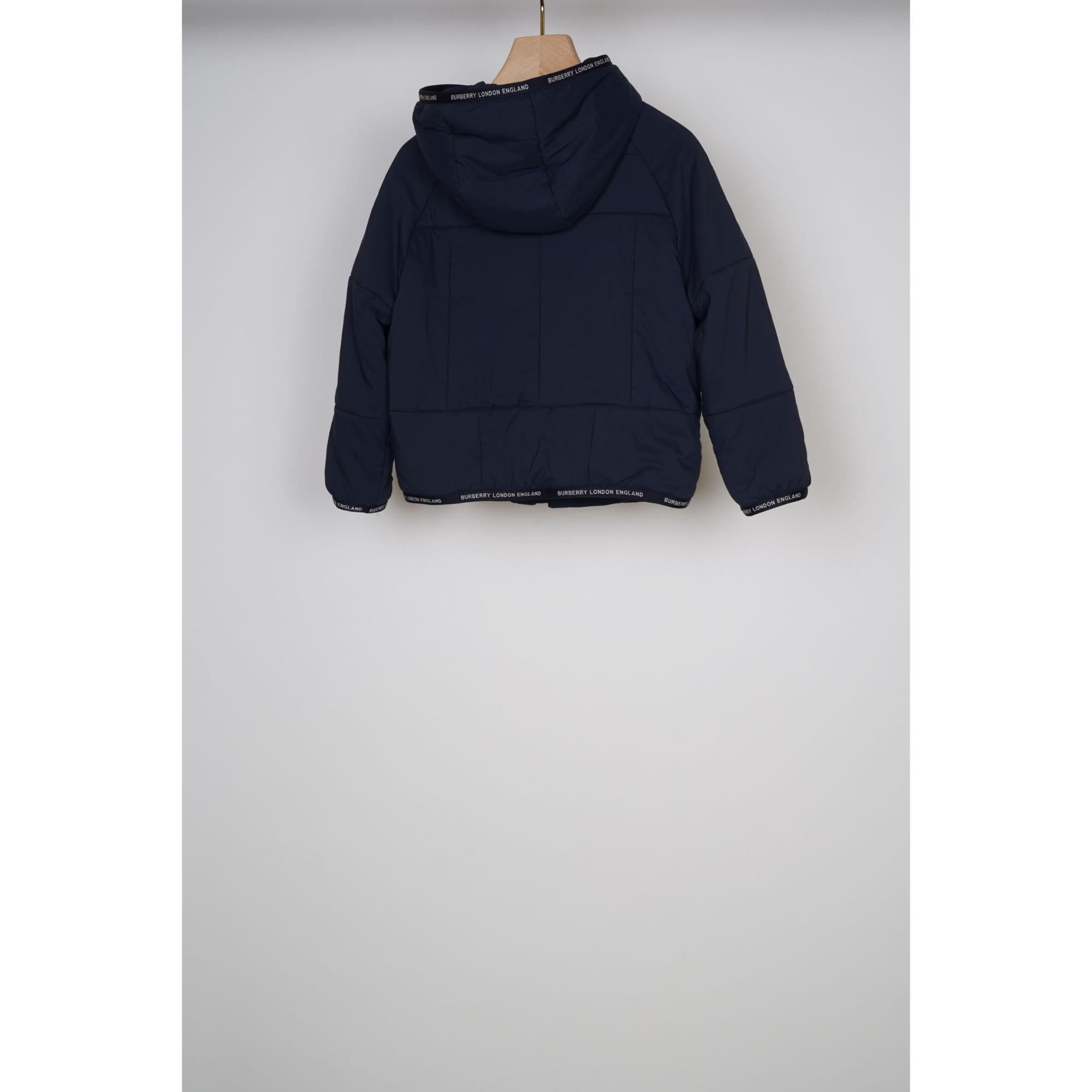 로고 테이프 나일론 후드 재킷