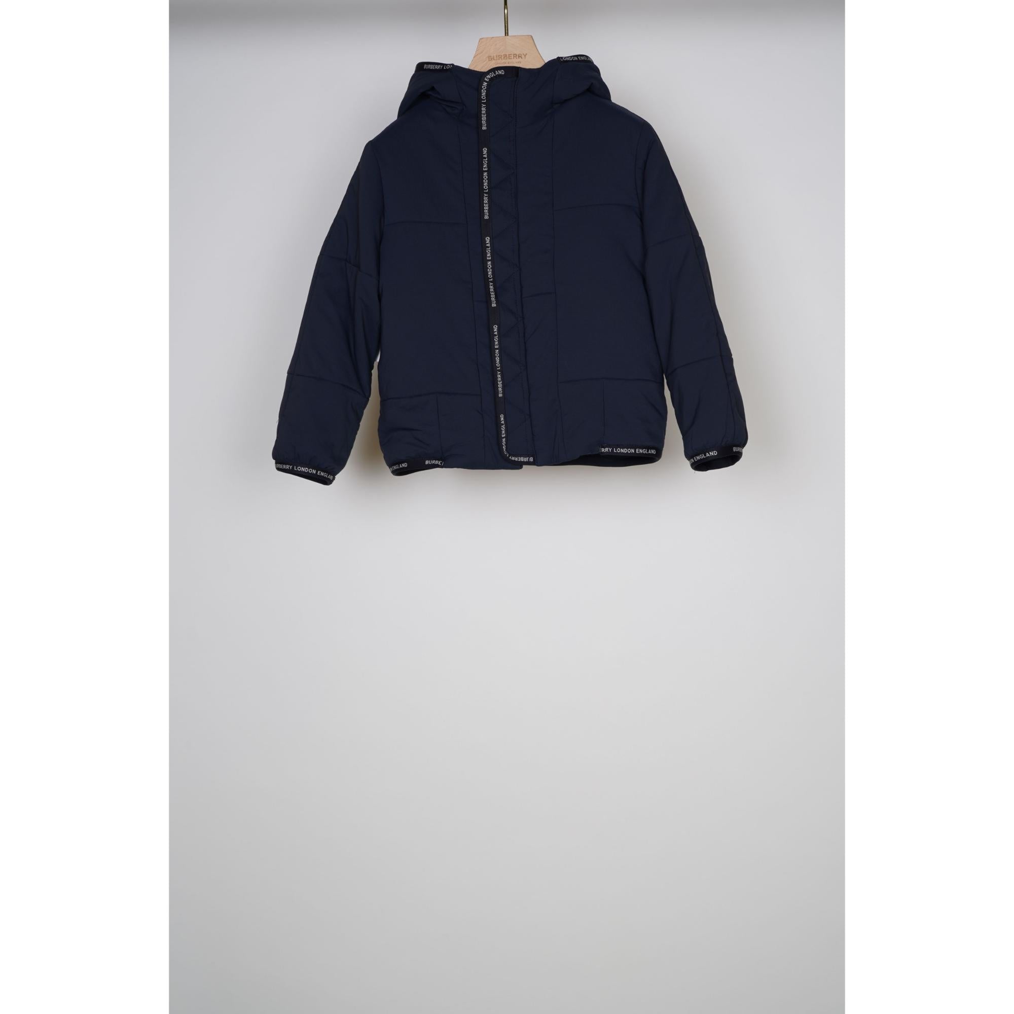 로고 테이프 나일론 후드 재킷