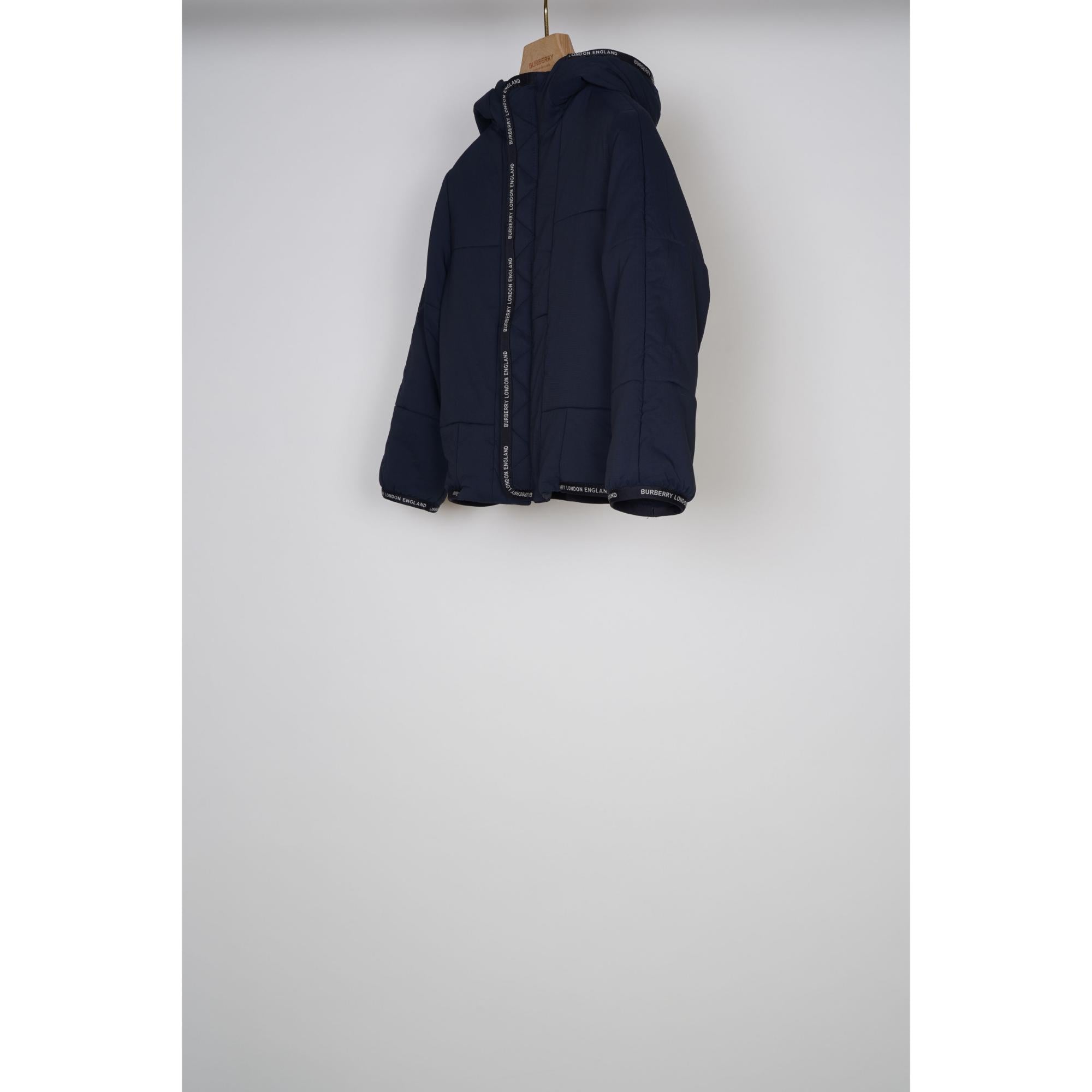 로고 테이프 나일론 후드 재킷