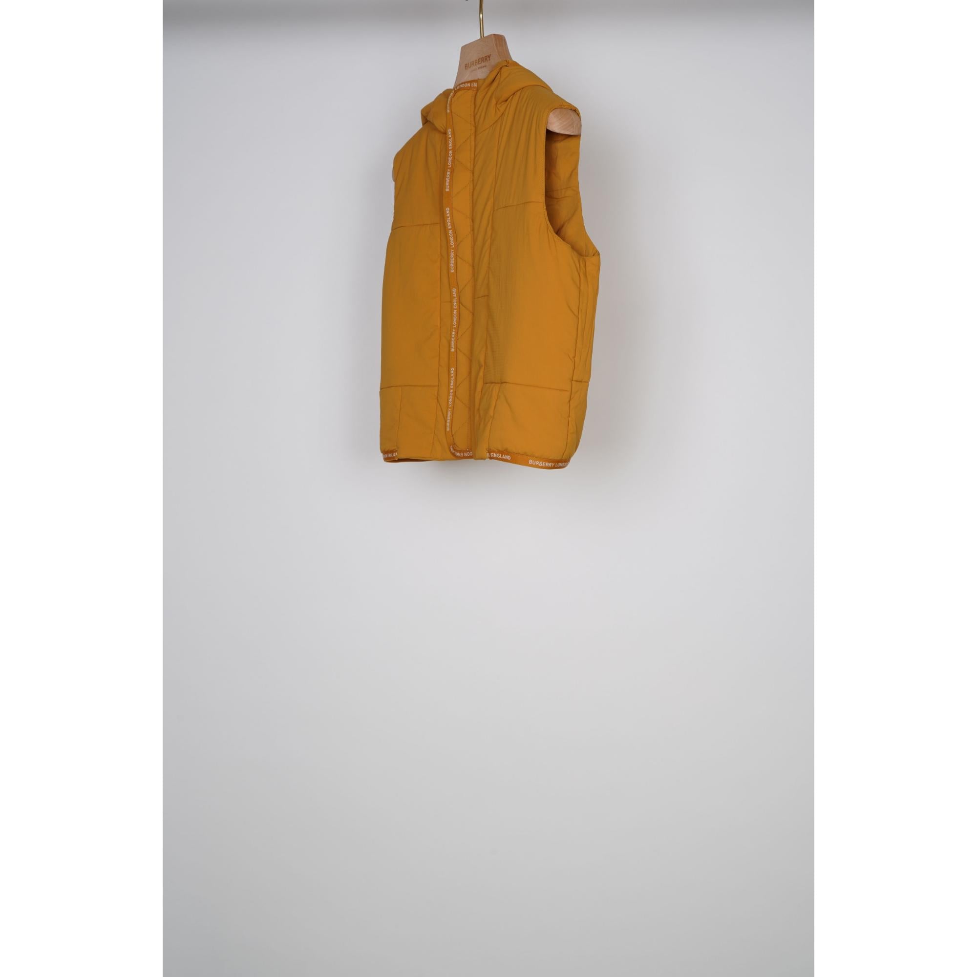 로고 테이프 나일론 후드 질레