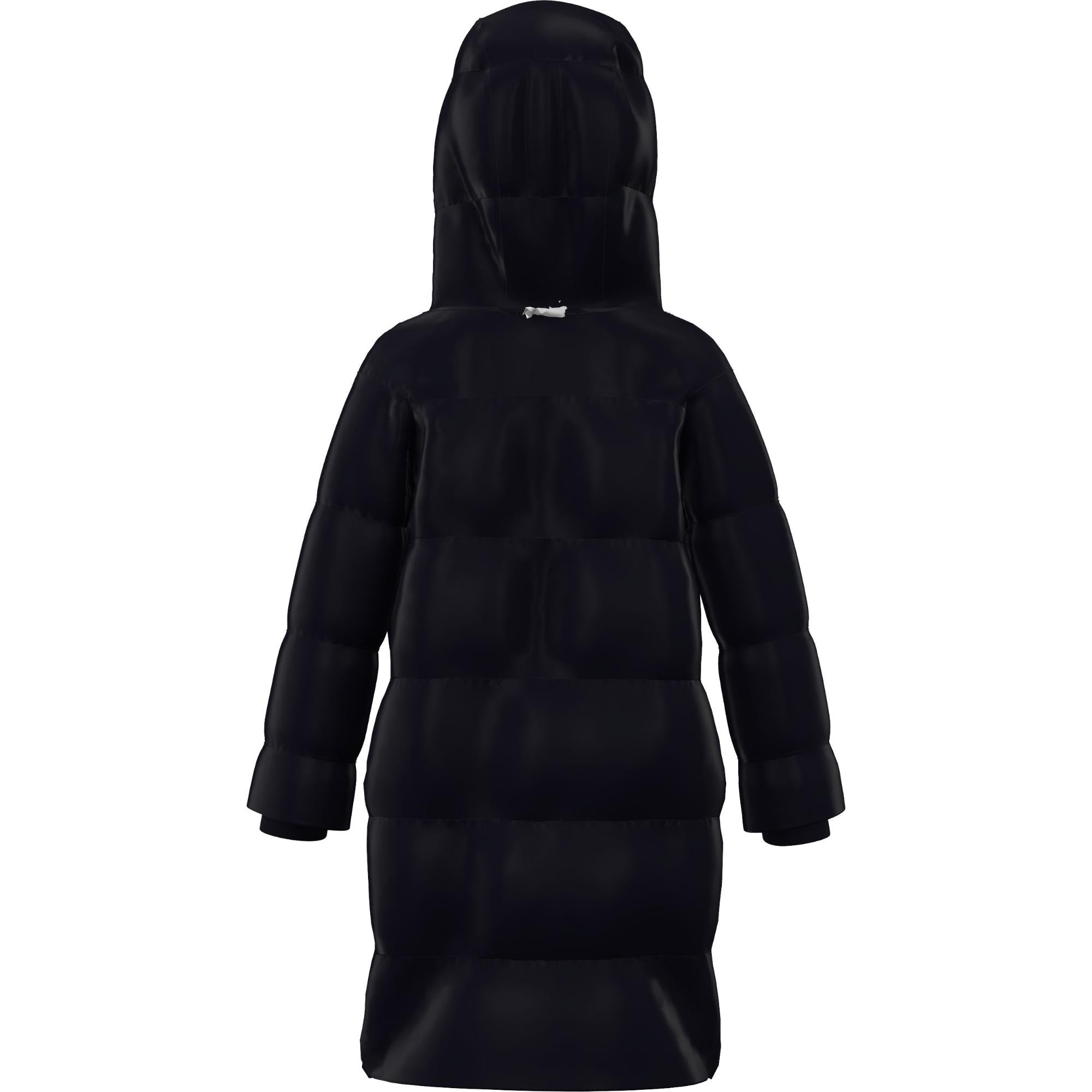 로고 그래픽 나일론 롱 퍼퍼 재킷