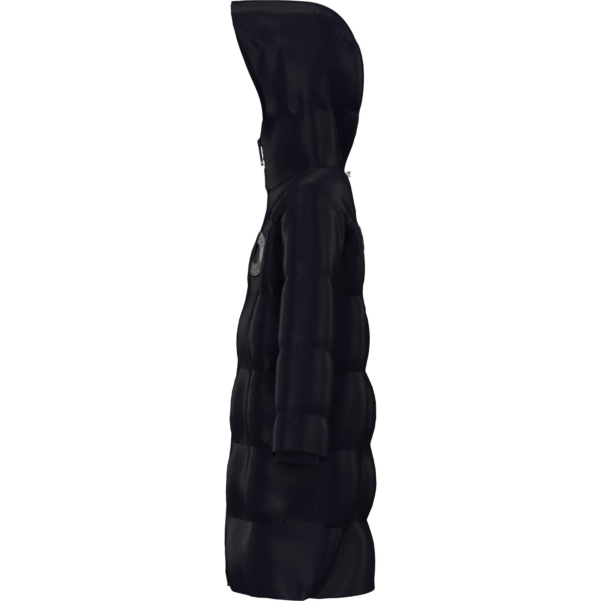 로고 그래픽 나일론 롱 퍼퍼 재킷