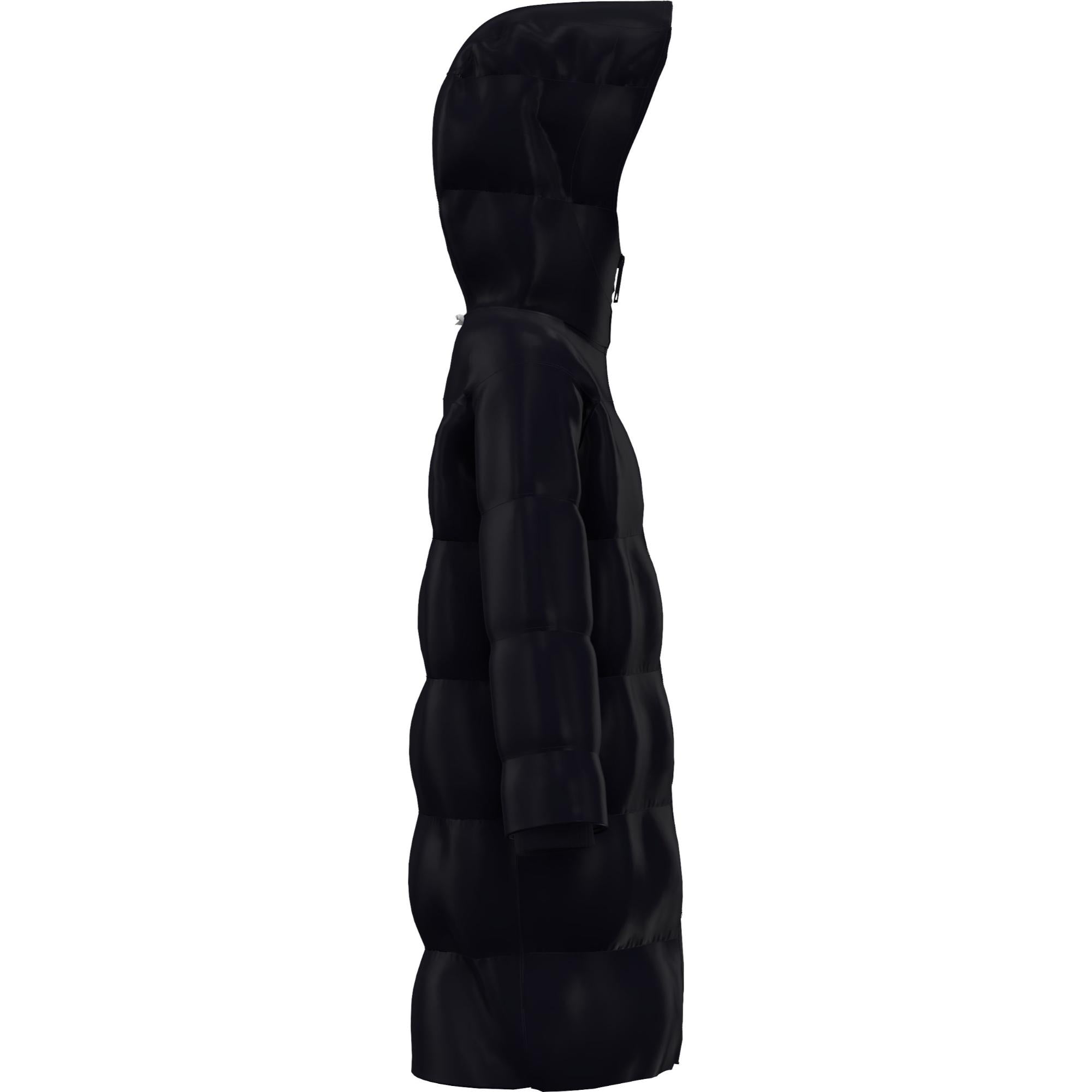 로고 그래픽 나일론 롱 퍼퍼 재킷