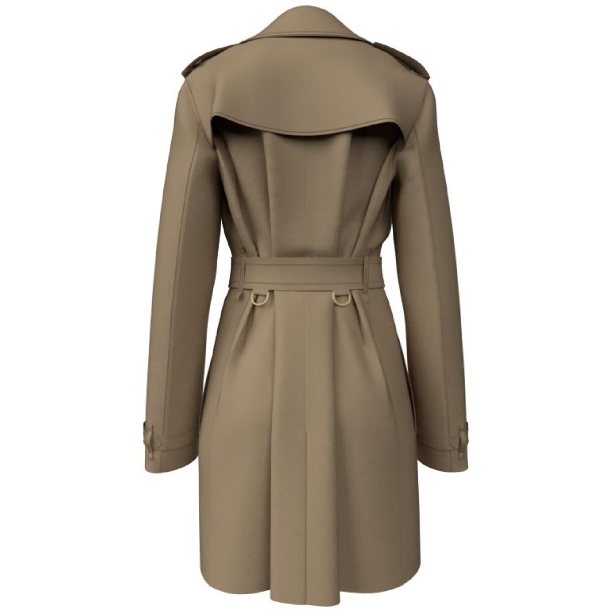 쇼트 켄징턴 헤리티지 트렌치코트