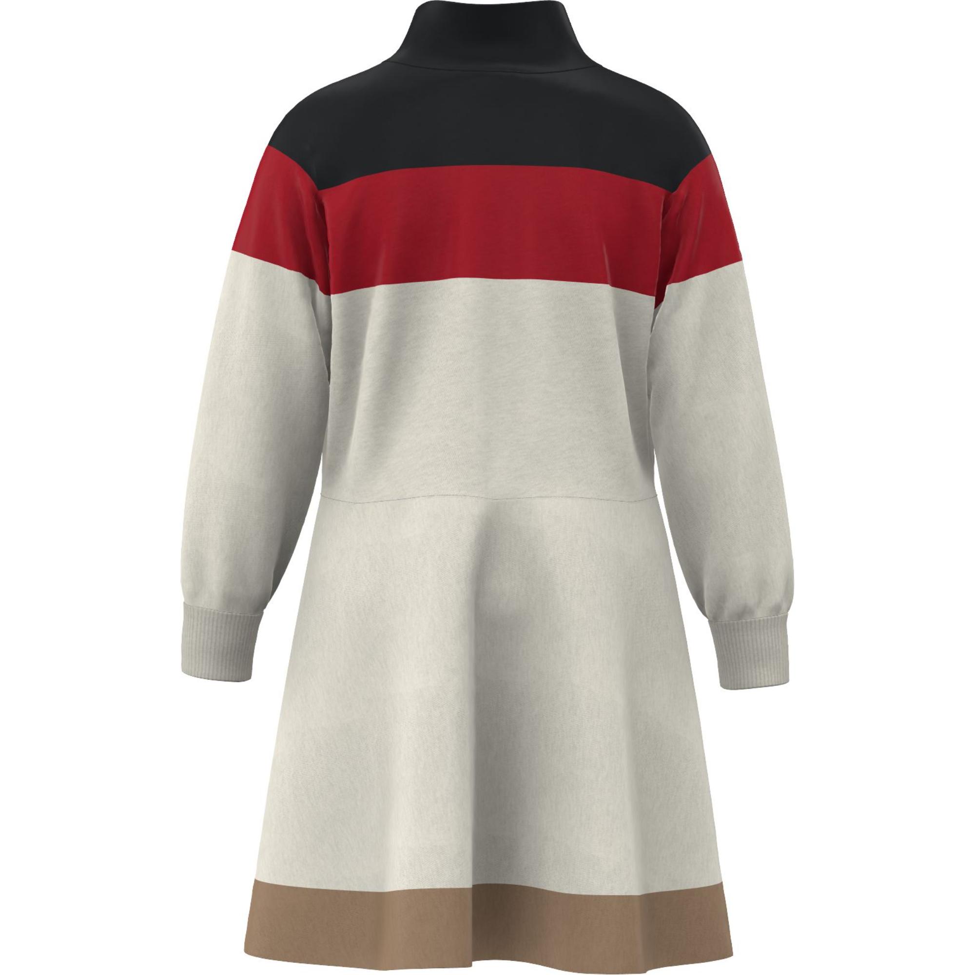 로고 그래픽 아플리케 울 블렌드 드레스