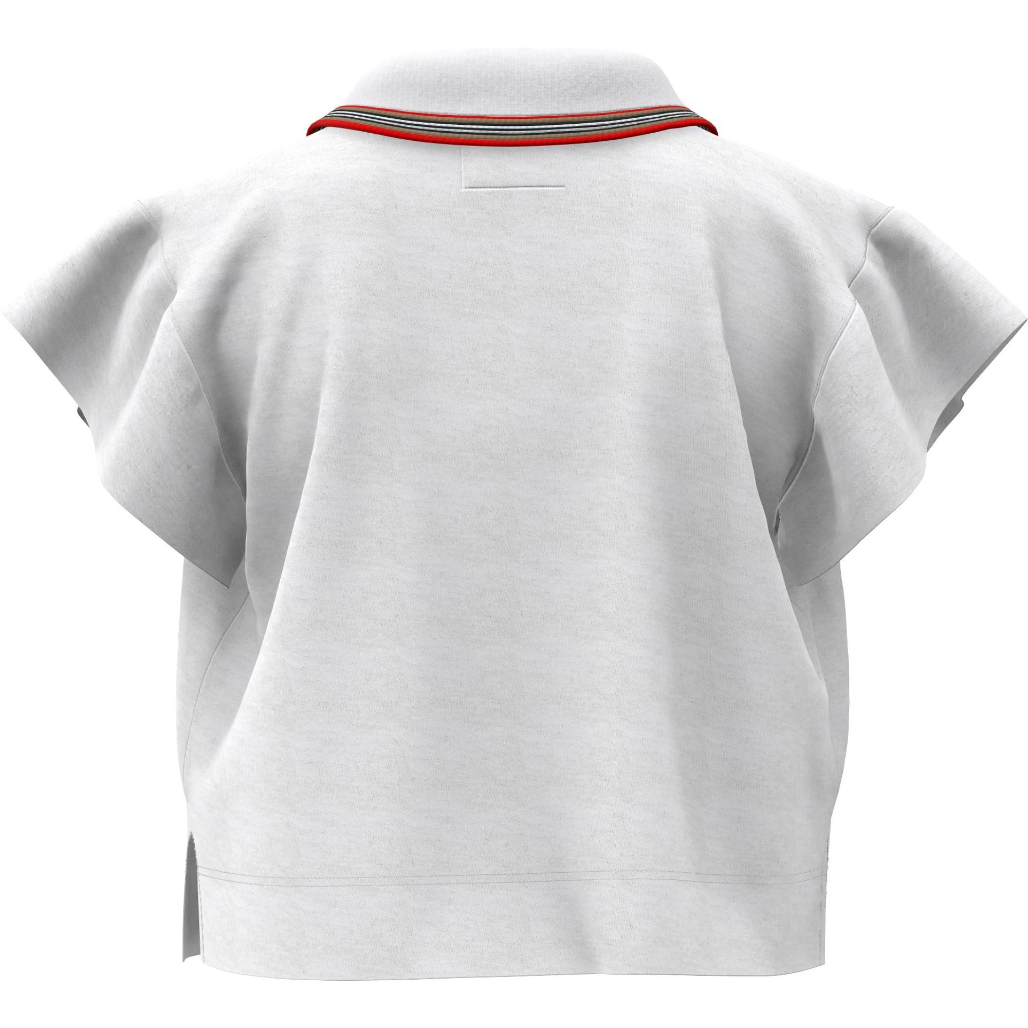 아이콘 스트라이프 디테일 코튼 피케 폴로셔츠