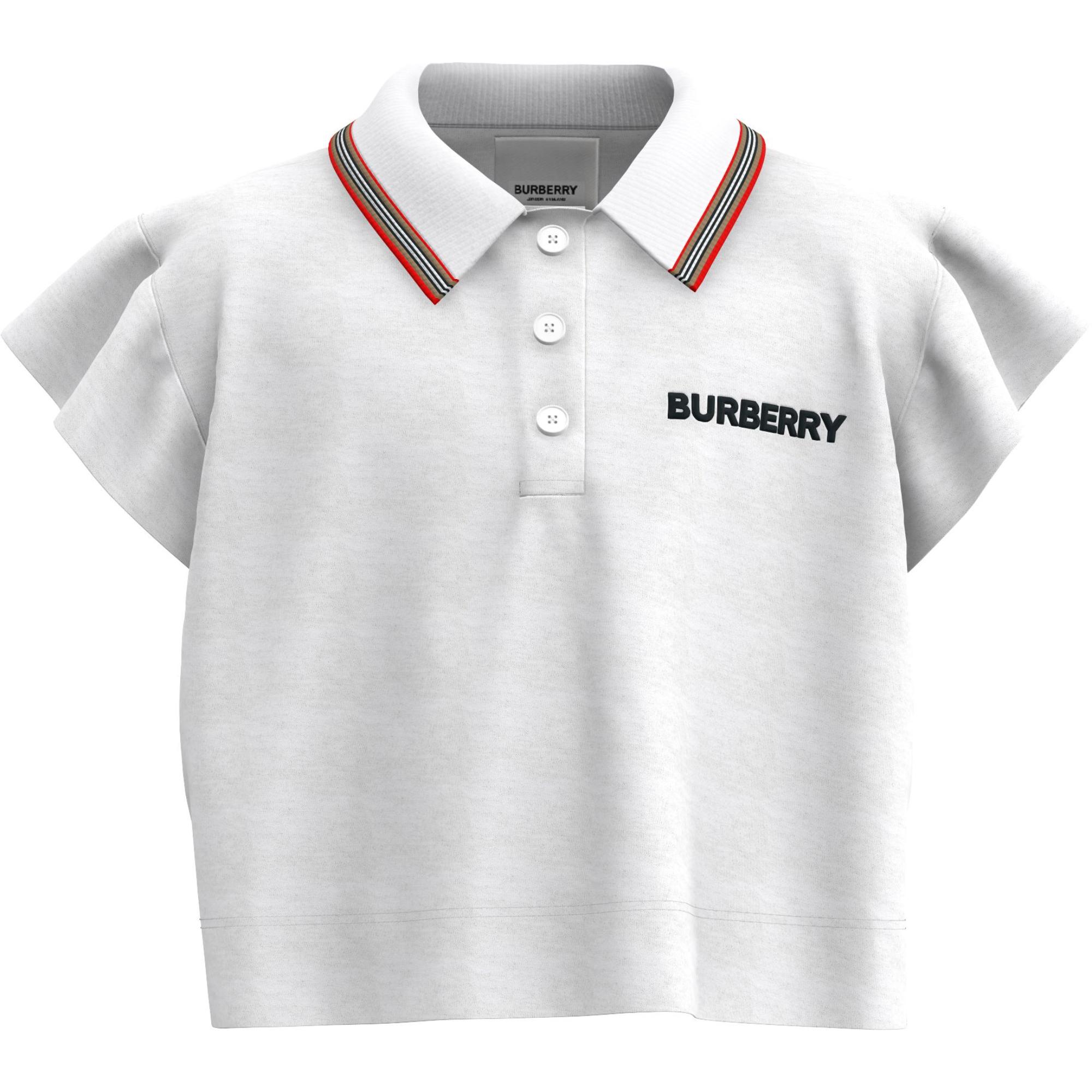 아이콘 스트라이프 디테일 코튼 피케 폴로셔츠