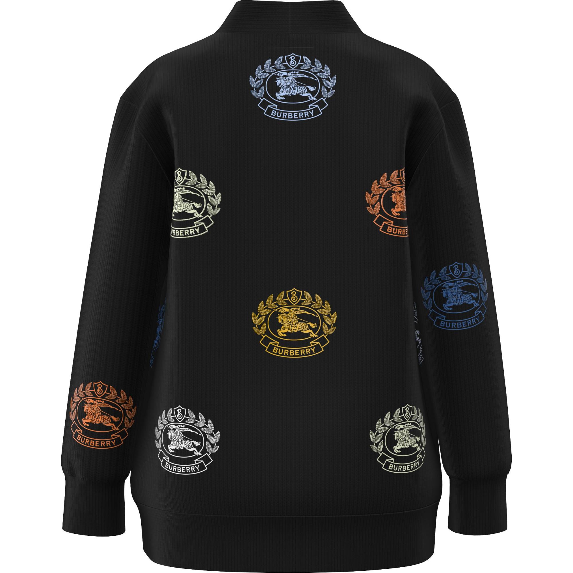 EKD 프린트 테크니컬 울 카디건