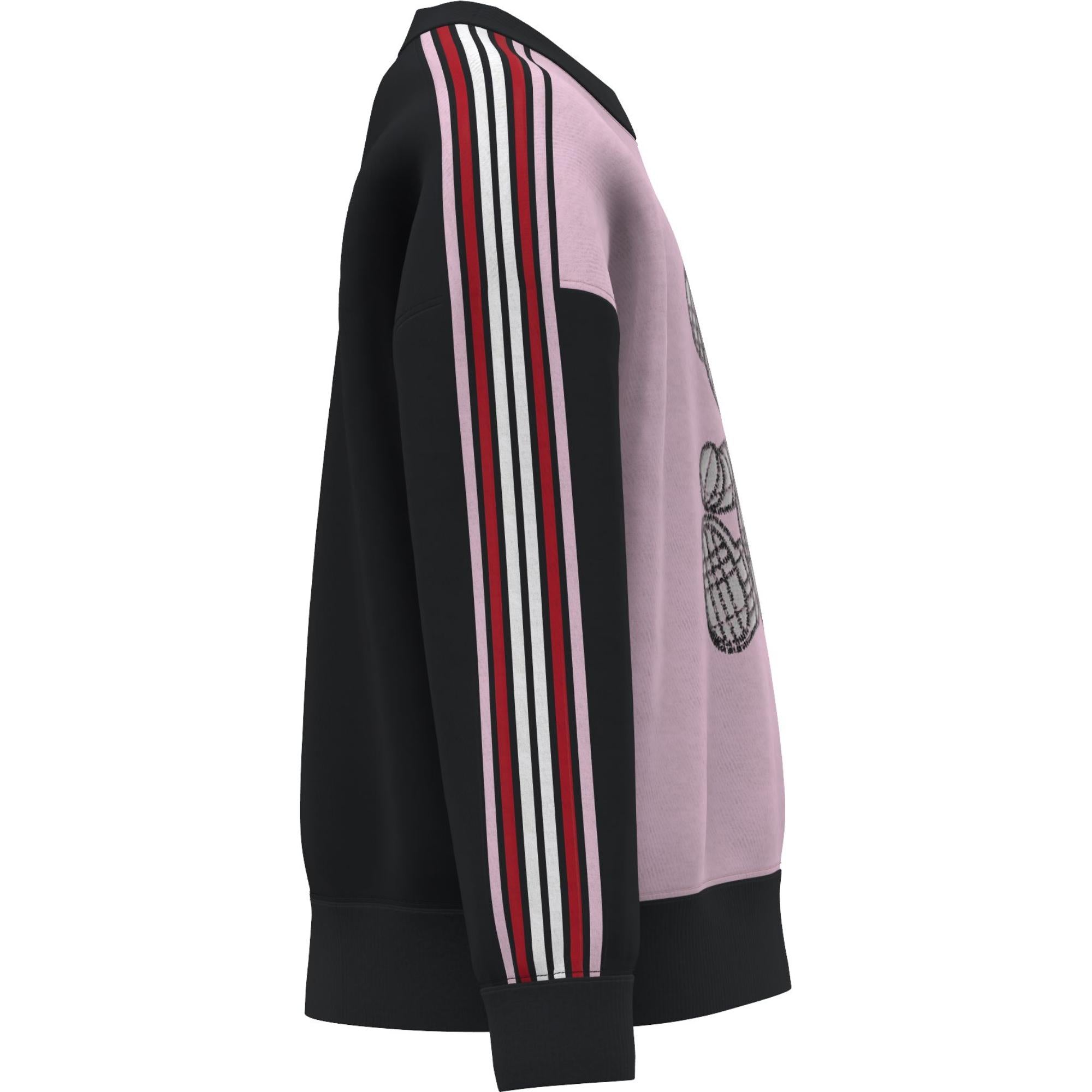 토마스 베어 아플리케 투톤 코튼 스웨트셔츠