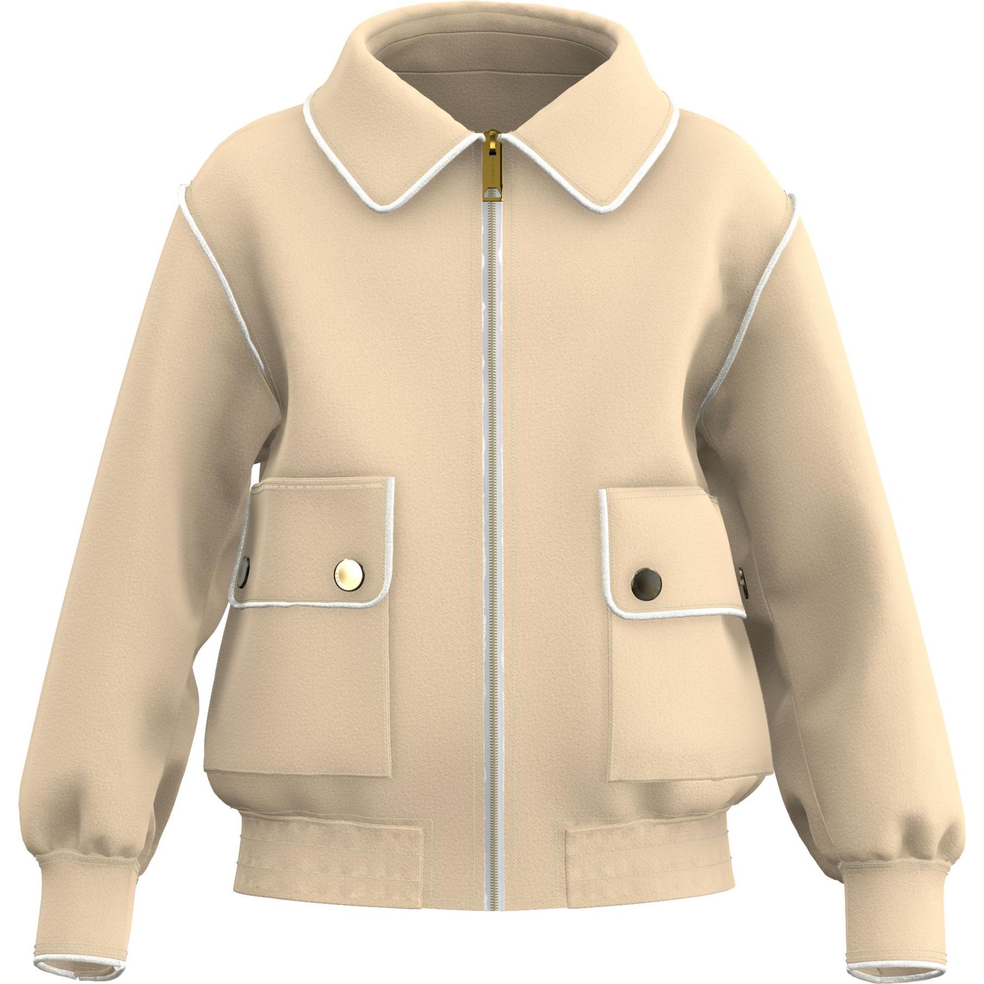 토마스 베어 아플리케 코튼 해링턴 재킷