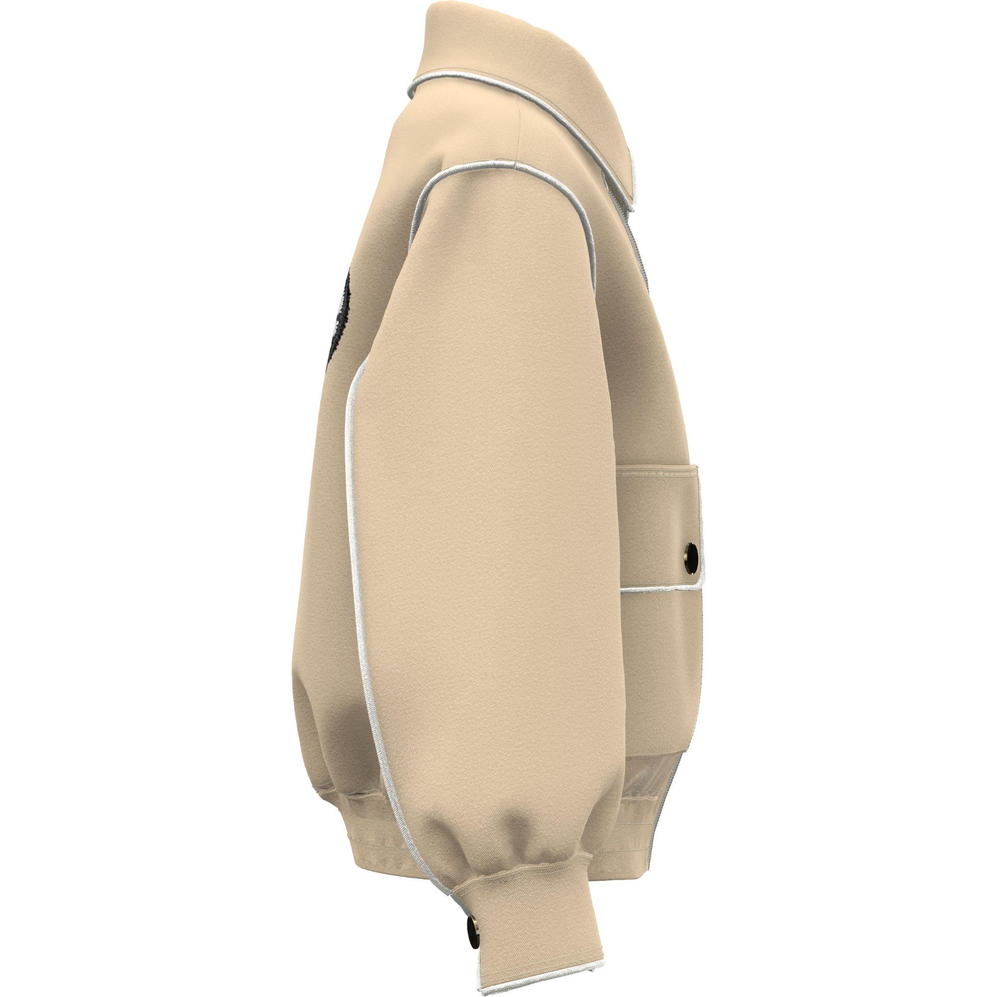 토마스 베어 아플리케 코튼 해링턴 재킷