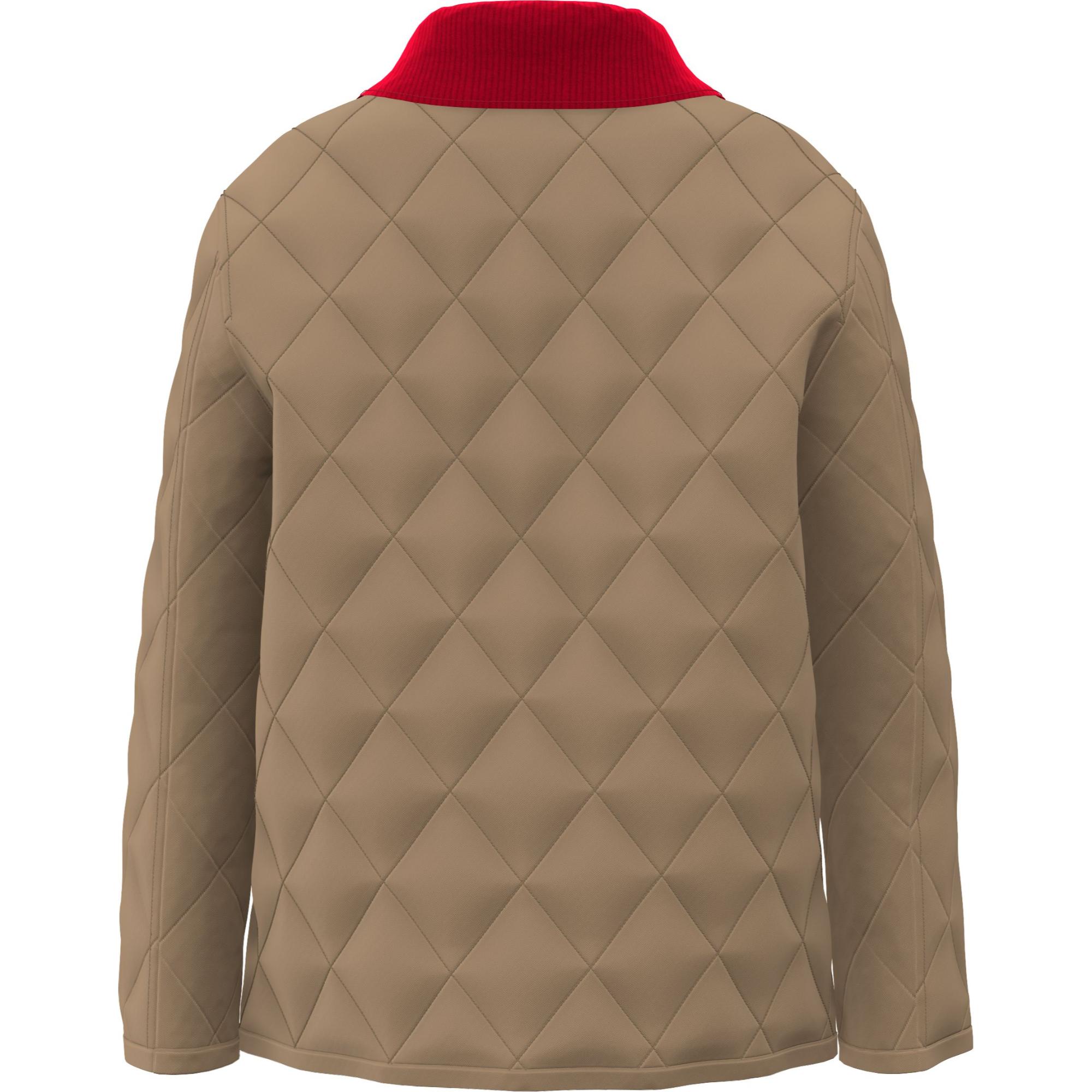 코듀로이 칼라 다이아몬드 퀼팅 재킷