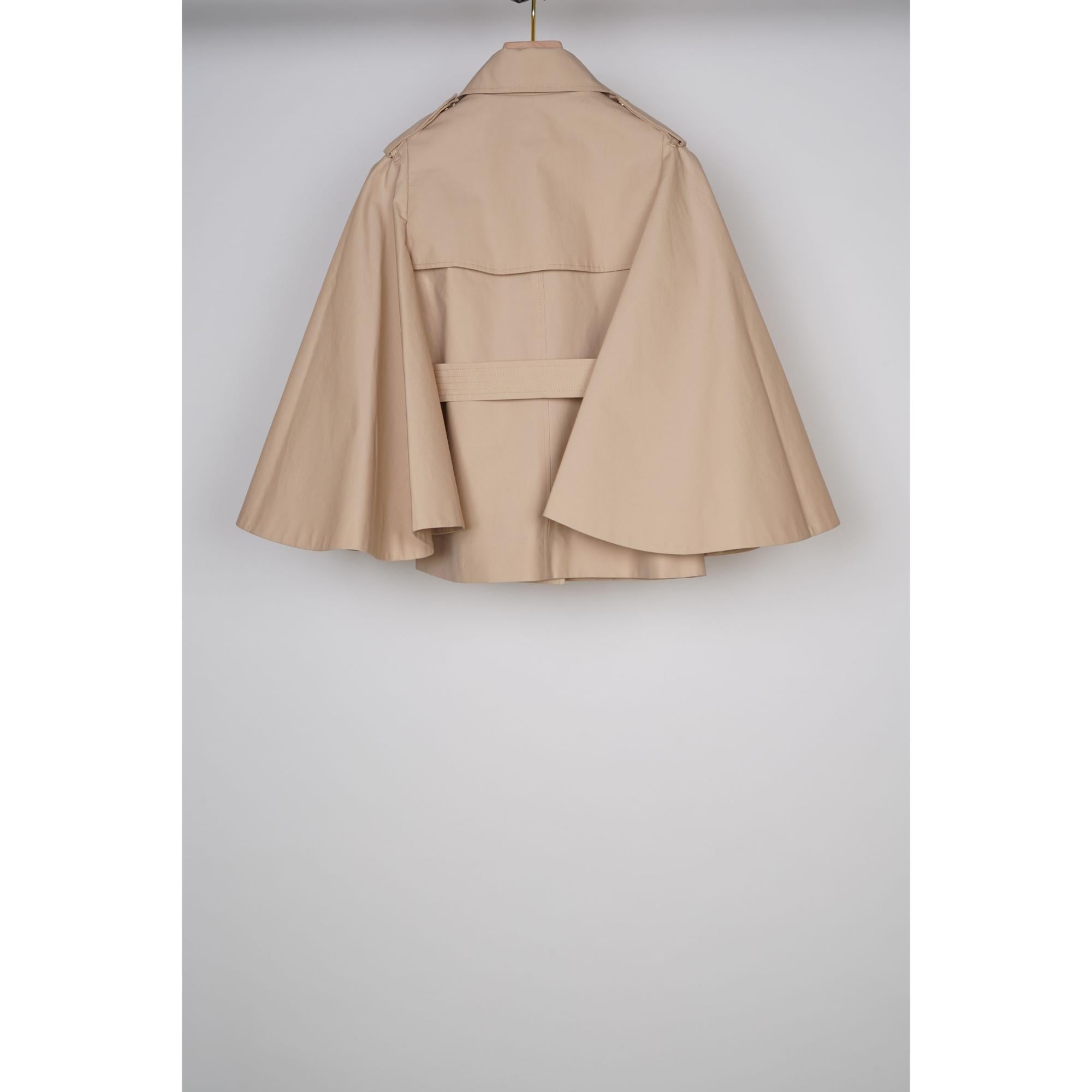 플레어 슬리브 코튼 트렌치코트