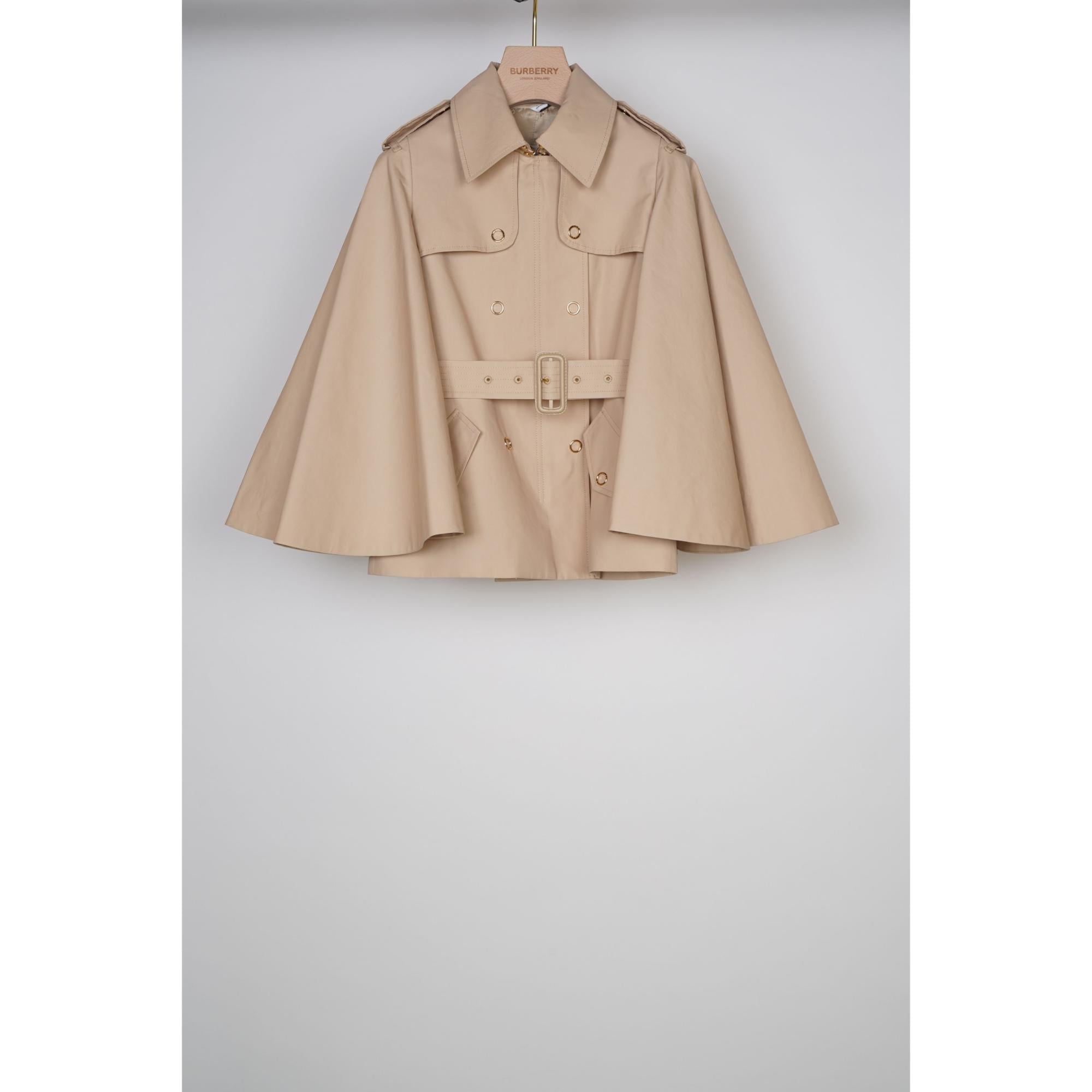 플레어 슬리브 코튼 트렌치코트