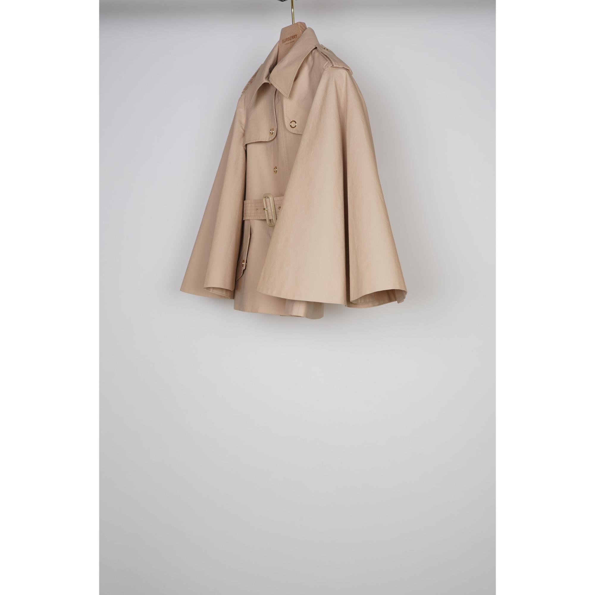 플레어 슬리브 코튼 트렌치코트