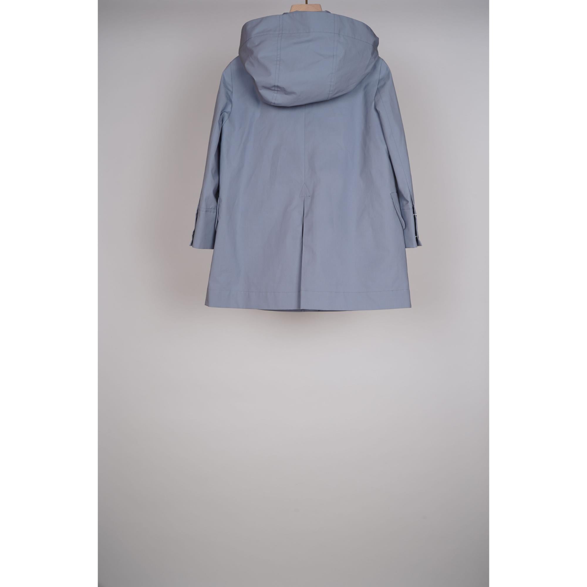 디태처블 후드 코튼 트렌치코트