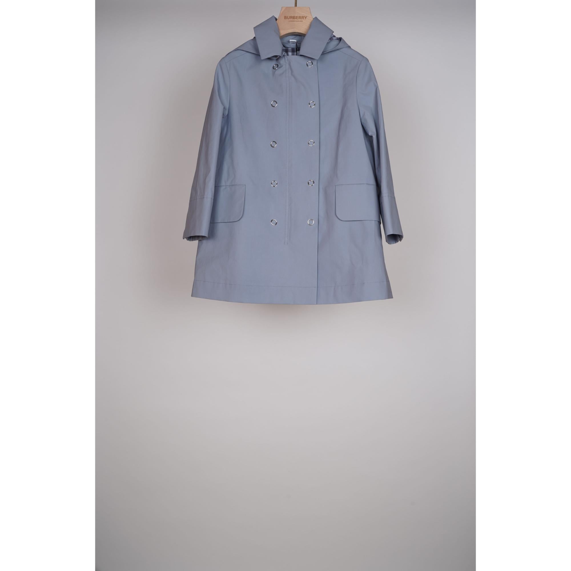 디태처블 후드 코튼 트렌치코트