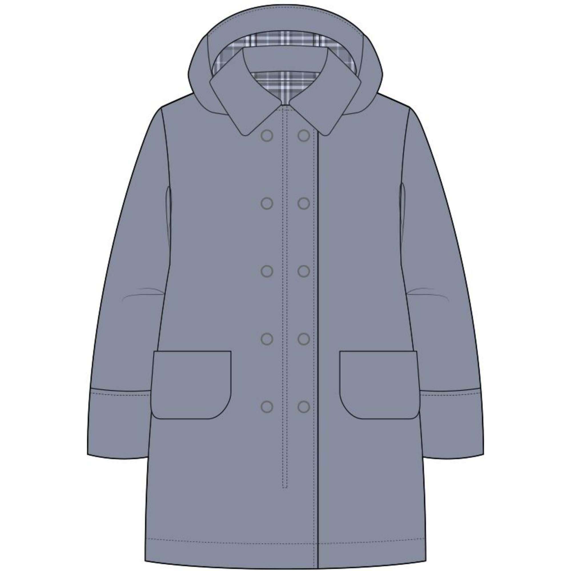 디태처블 후드 코튼 트렌치코트