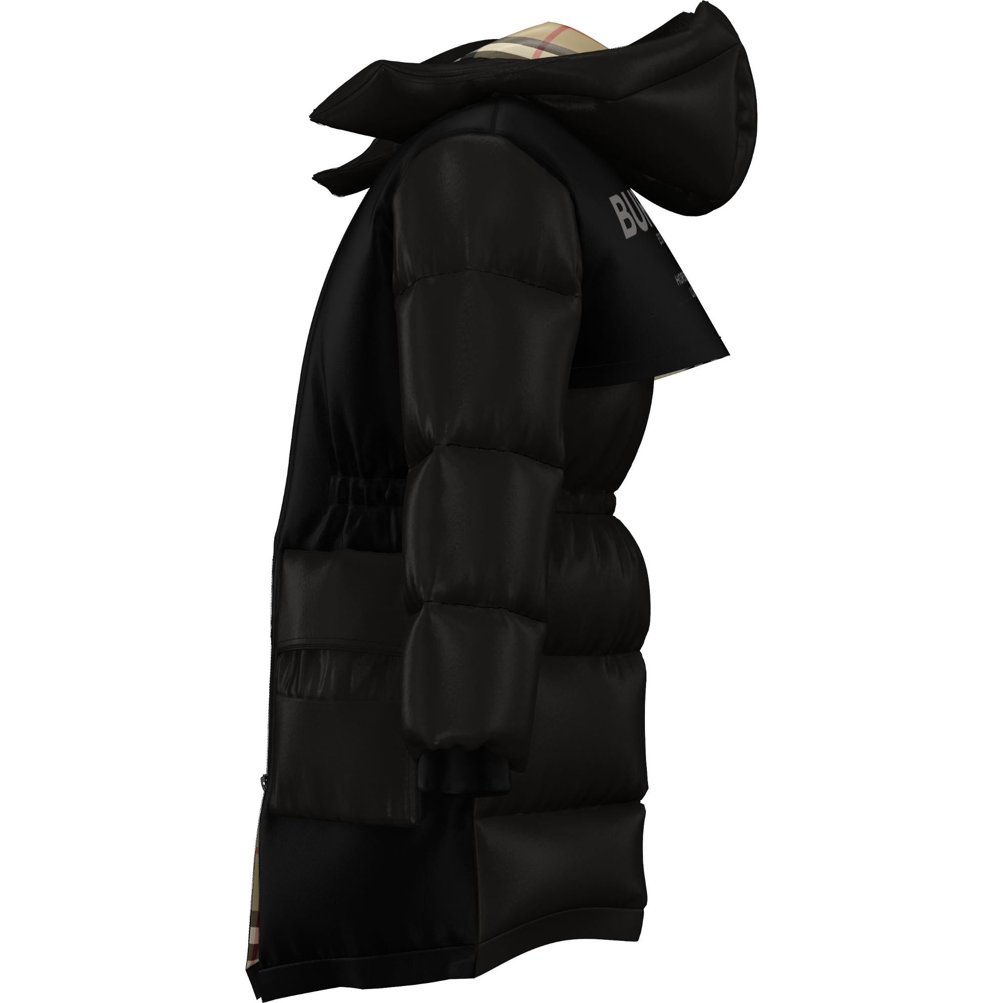 호스페리 프린트 다운 퍼퍼 코트