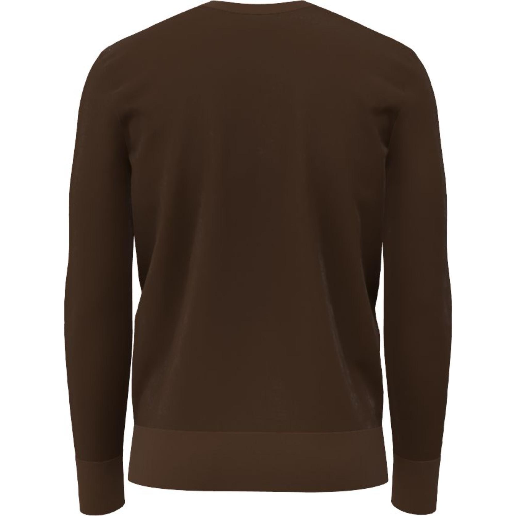 울소재의 크루넥의 베이직한 실루엣의 남성 니트웨어