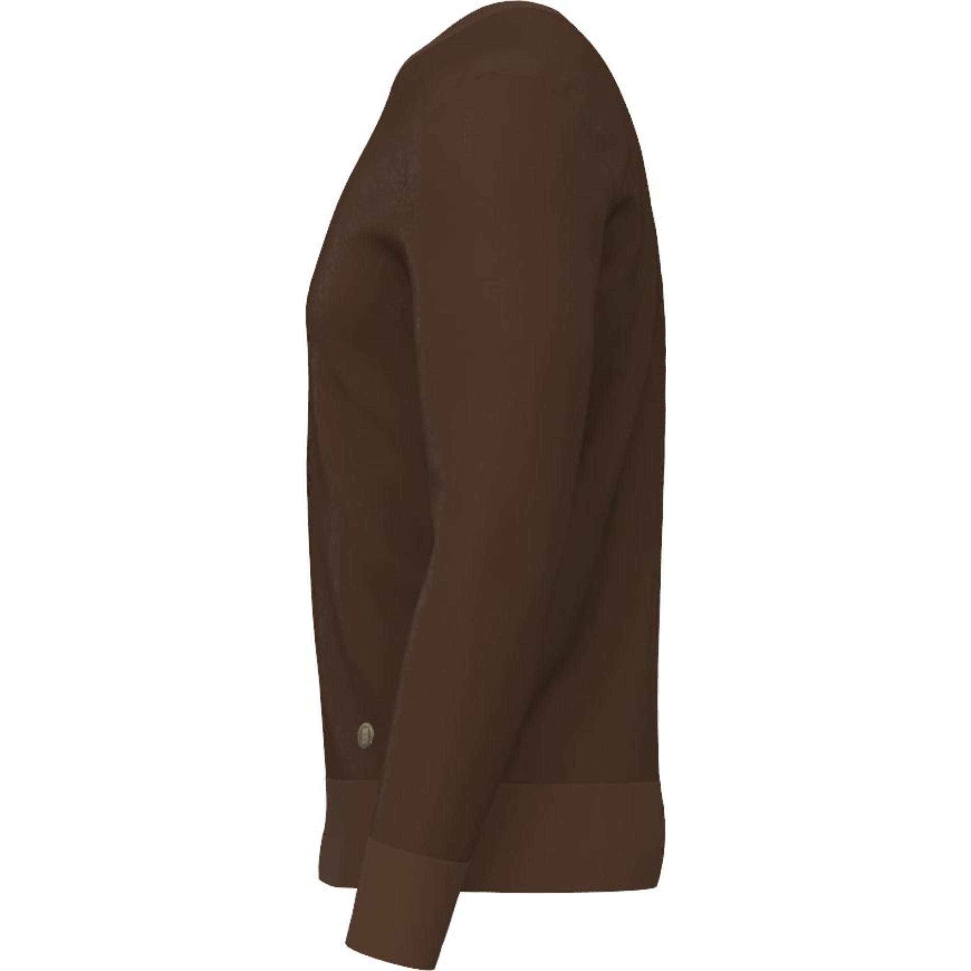 울소재의 크루넥의 베이직한 실루엣의 남성 니트웨어