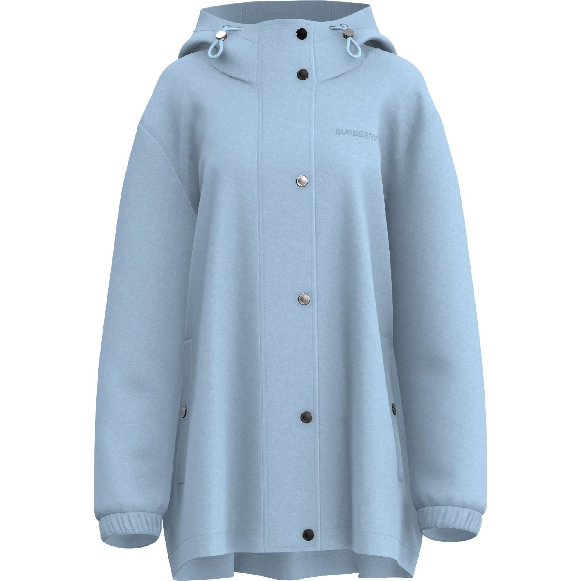 로고 프린트 코튼 블렌드 후드 재킷