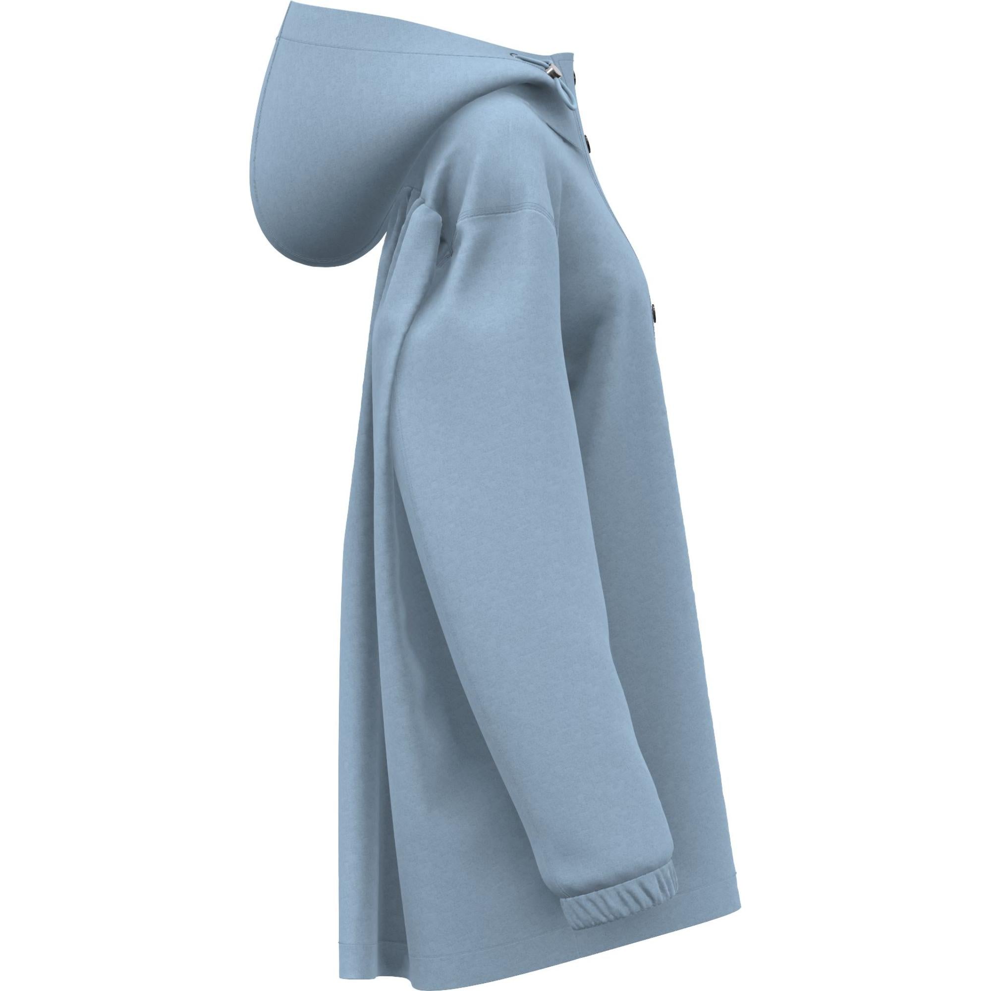 로고 프린트 코튼 블렌드 후드 재킷